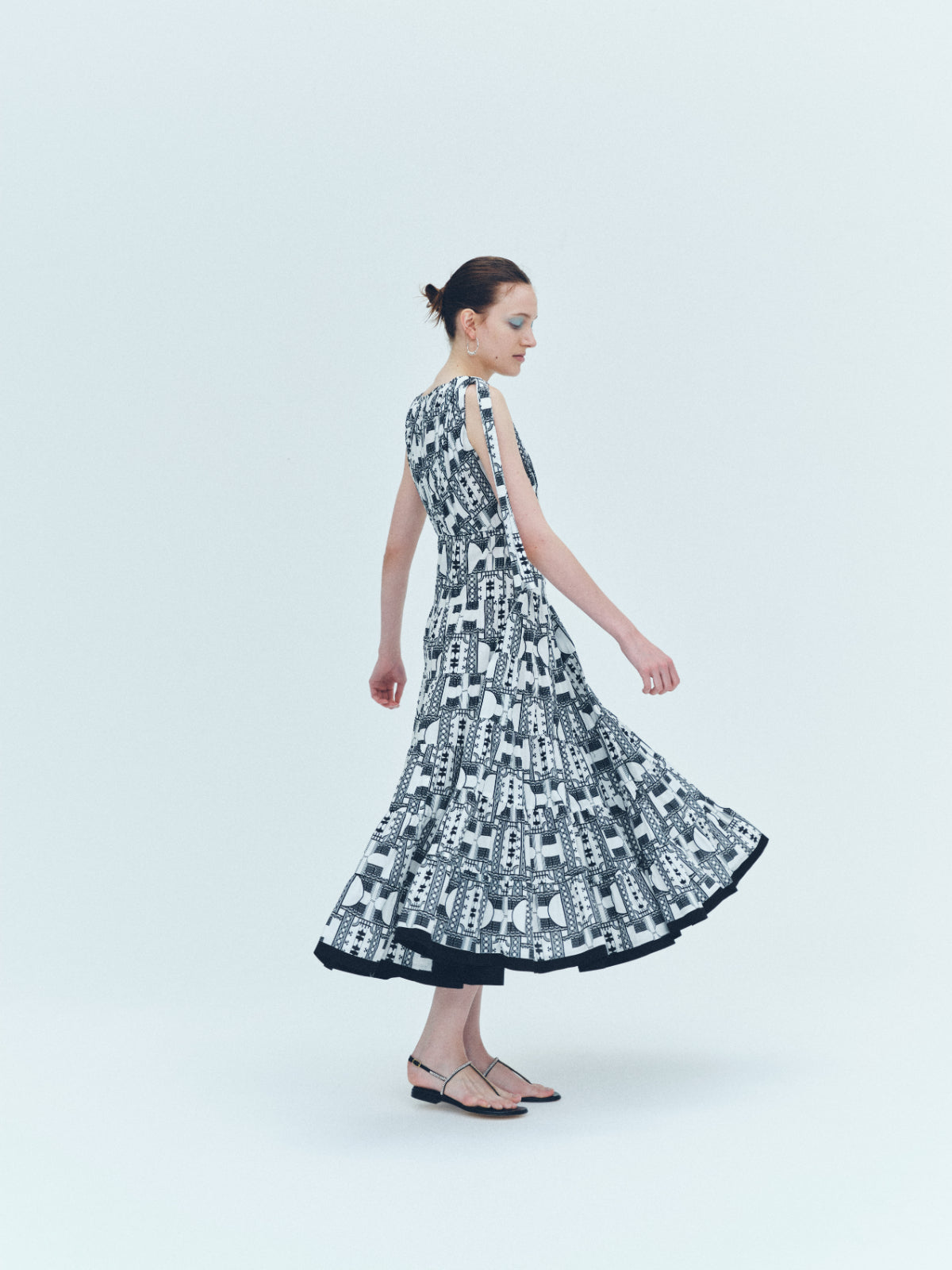 Geometric tiered Dress
