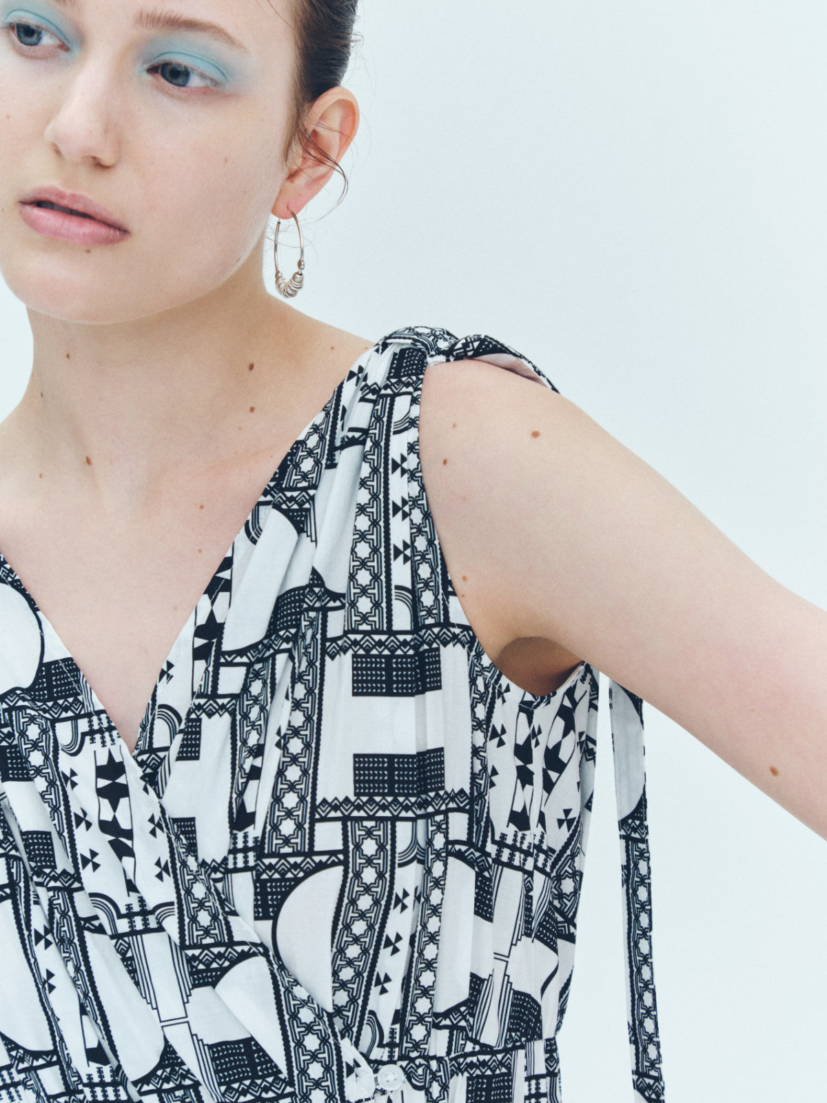 Geometric tiered Dress