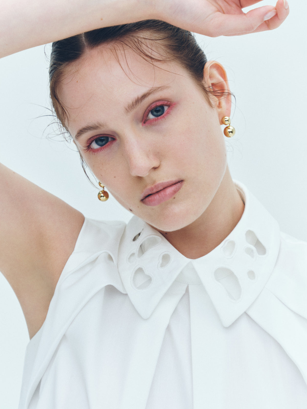 Embroidery collar Blouse