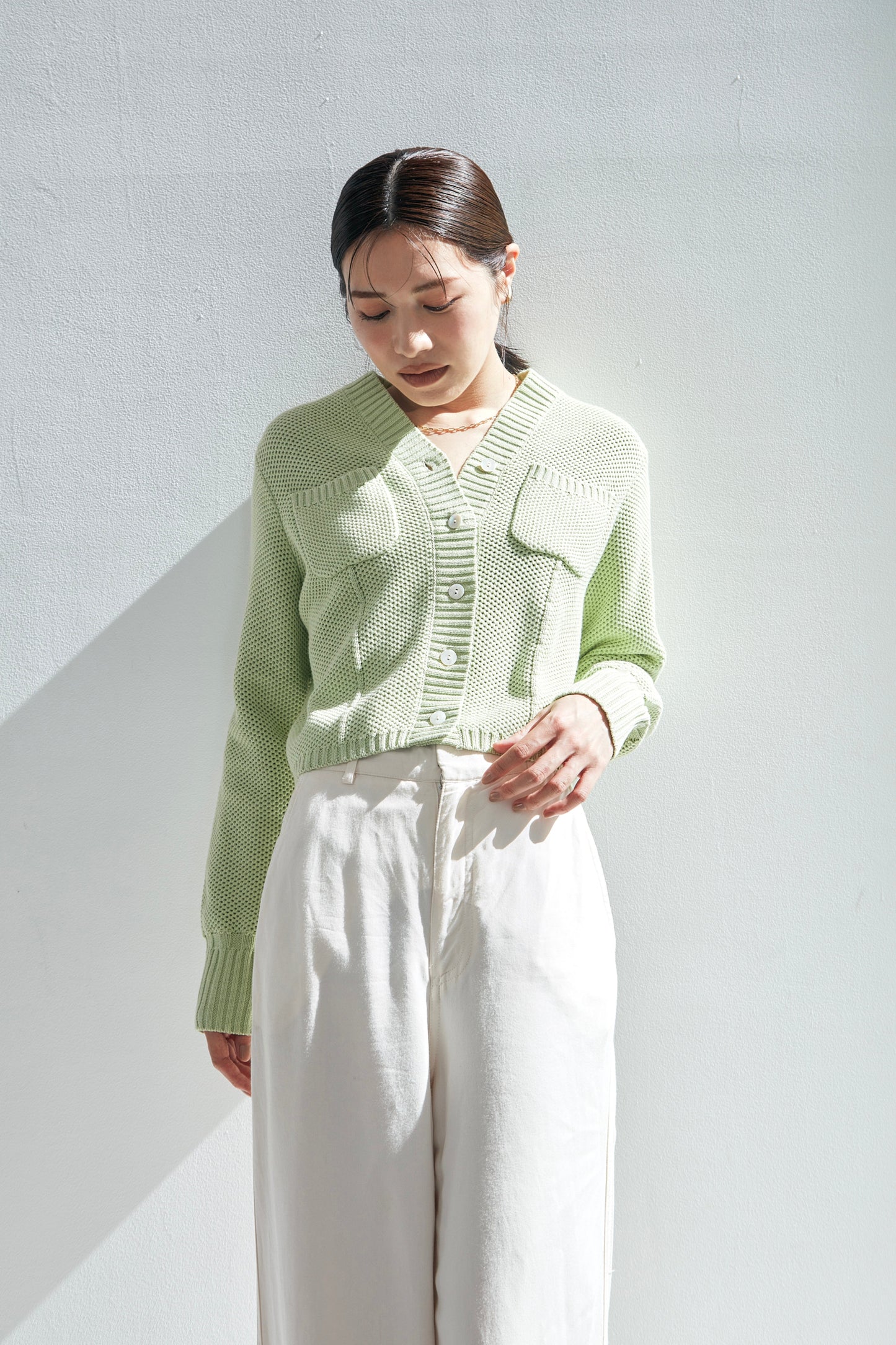 【再入荷】Basket Knit Cardigan