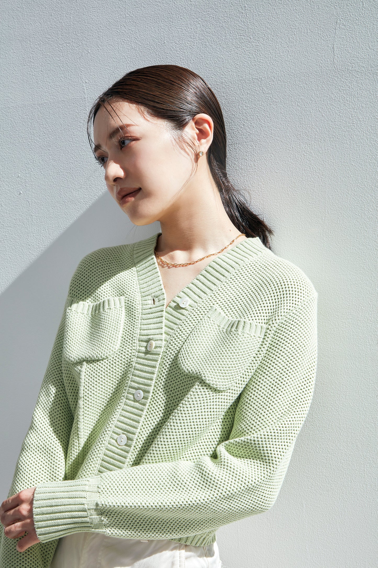 【再入荷】Basket Knit Cardigan