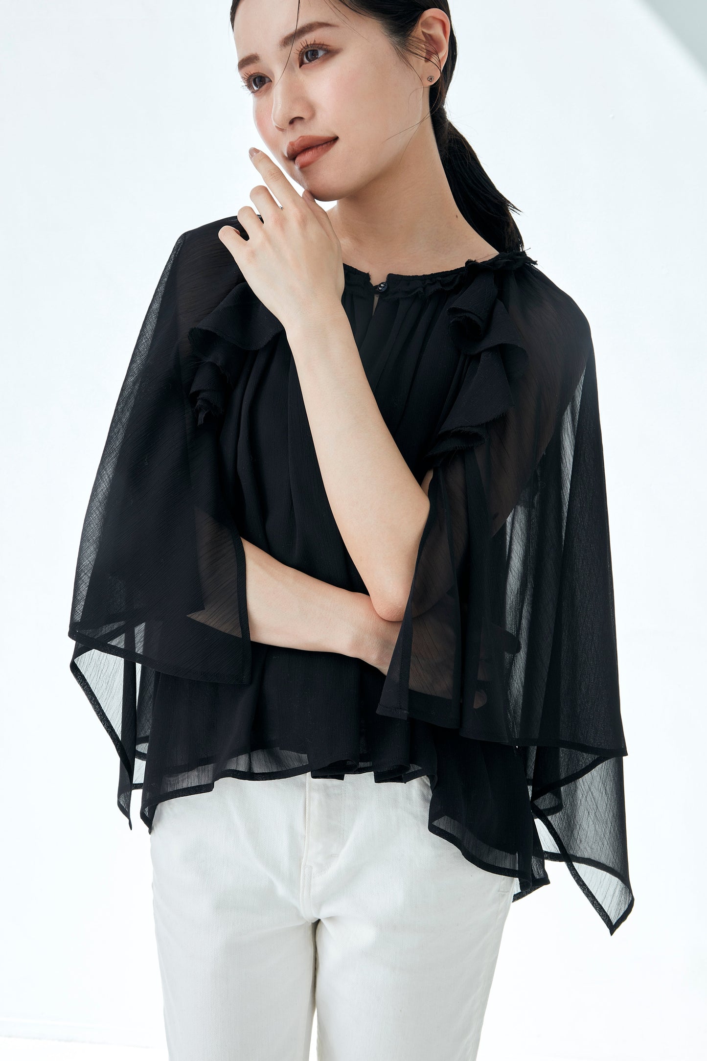 Ruffle chiffon Blouse