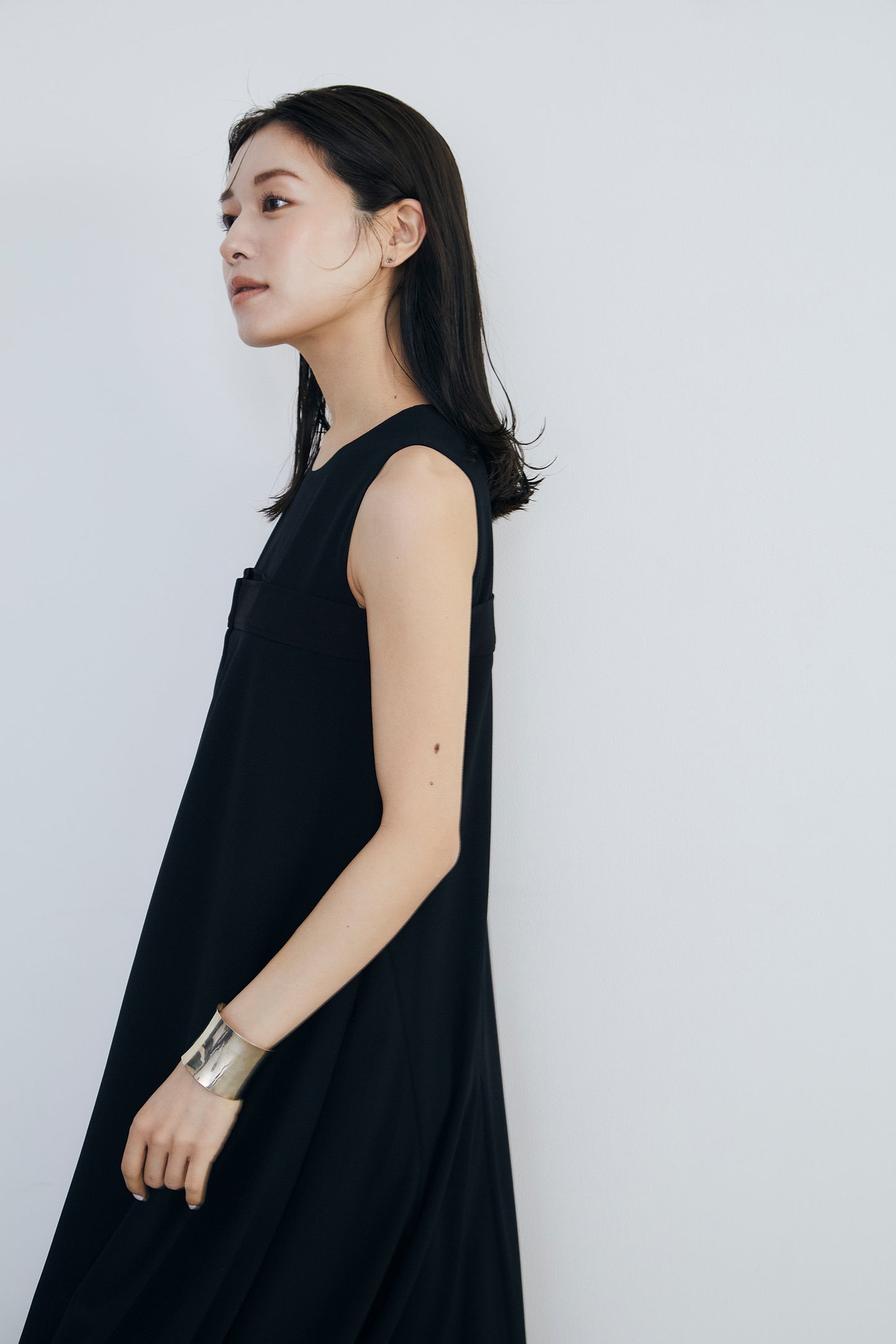 Front tuck flare Dress