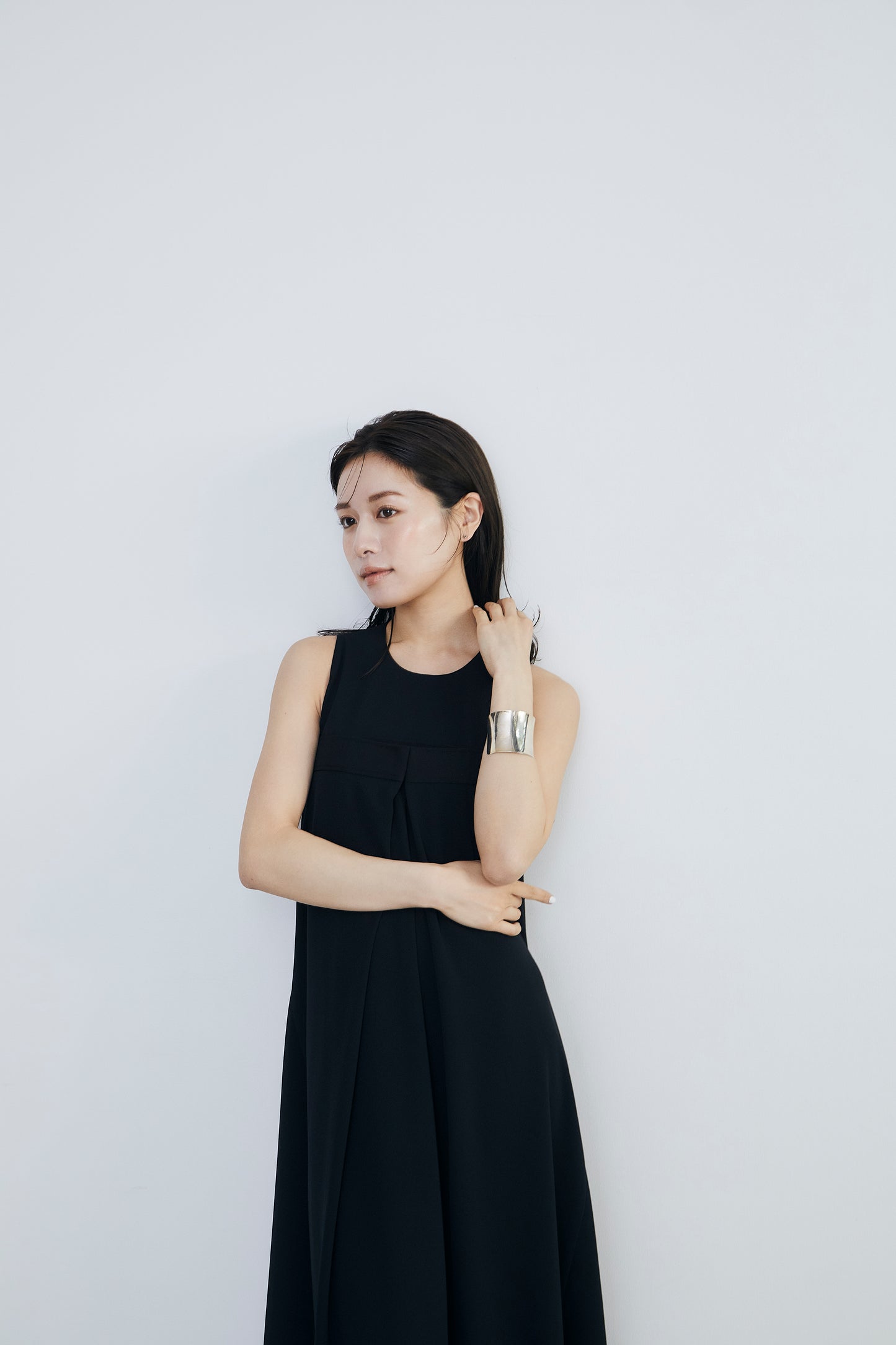 Front tuck flare Dress