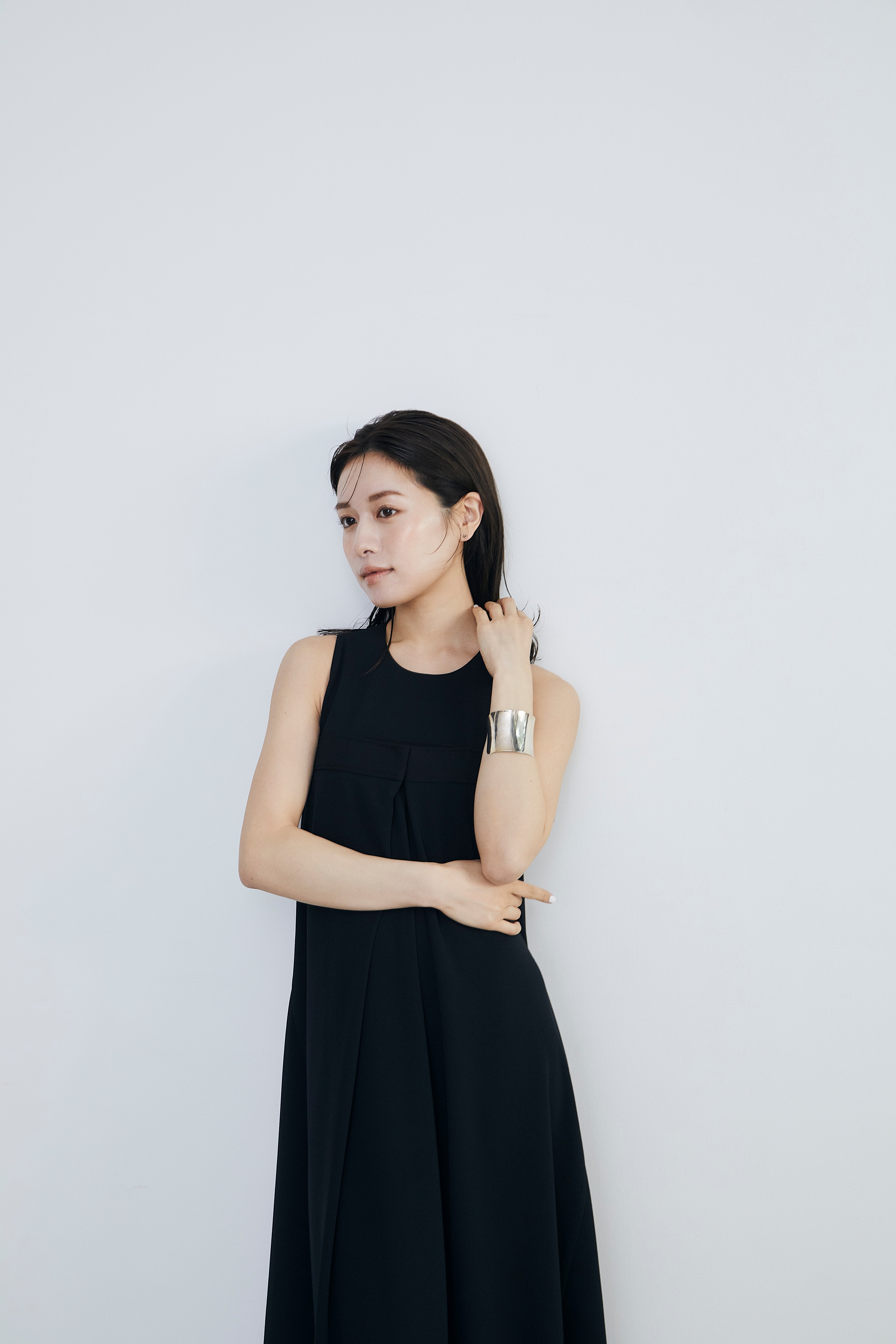 Front tuck flare Dress