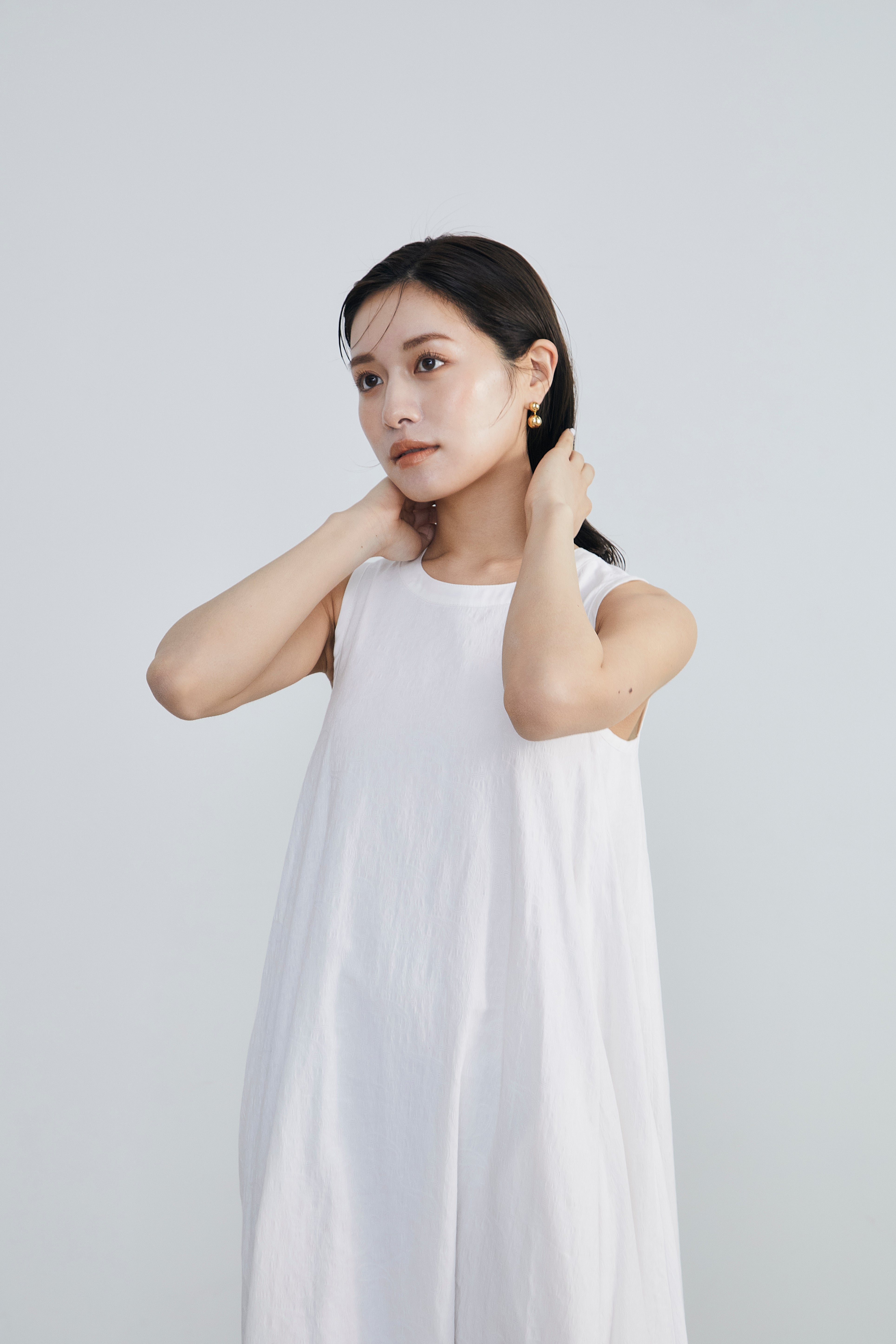 Paisley jacquard piping Dress