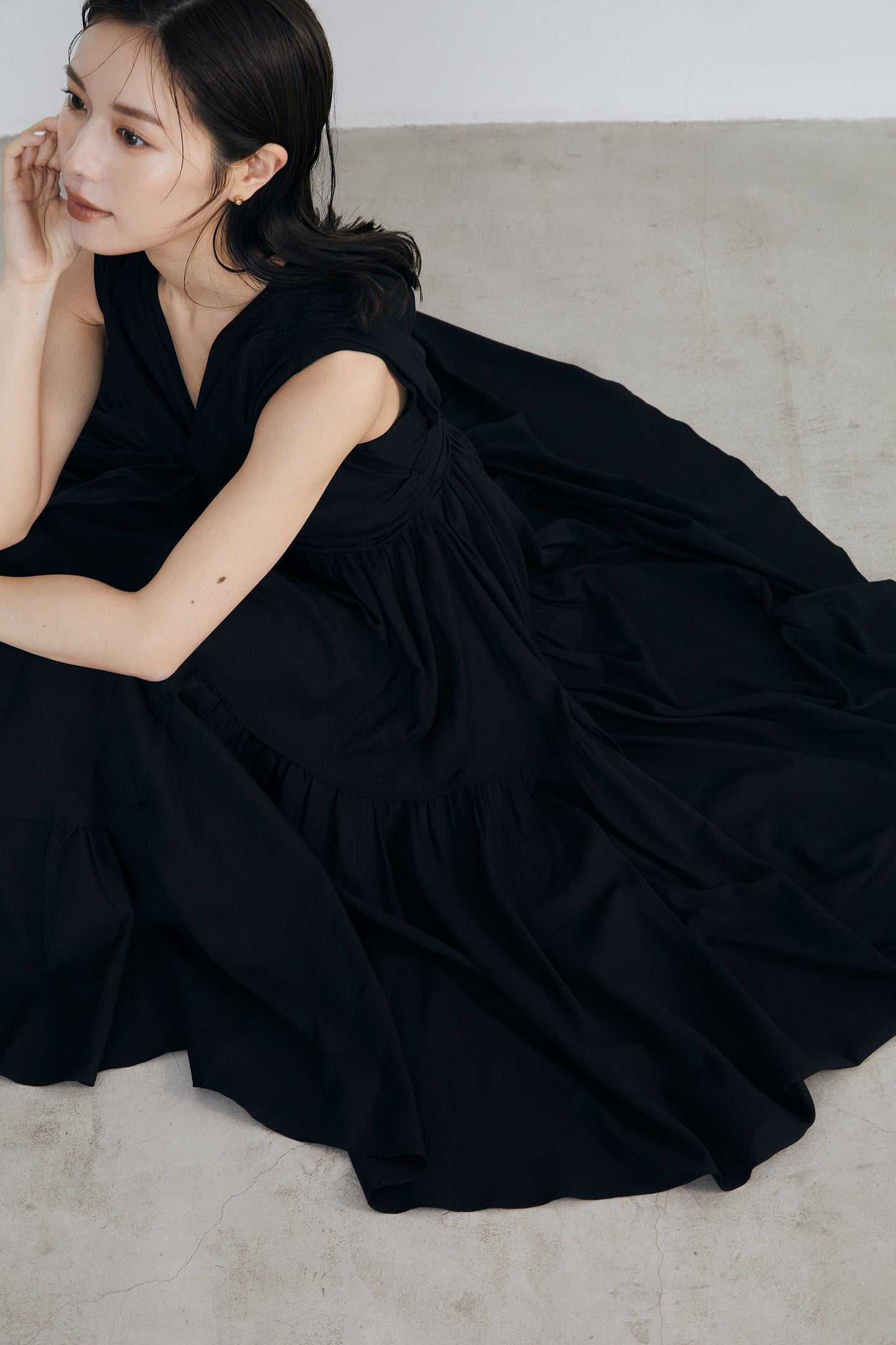 Irregular hem twist Dress