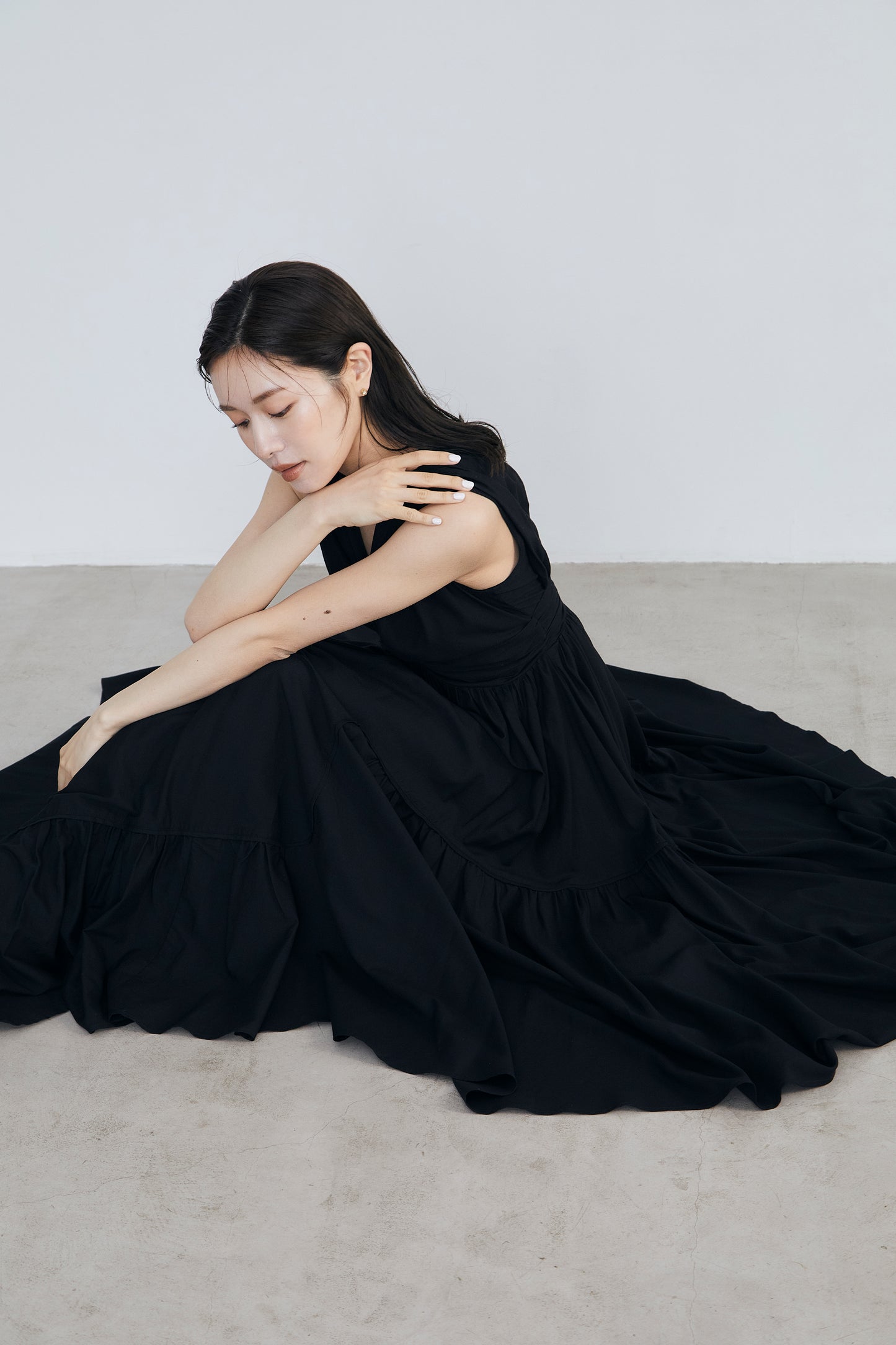 Irregular hem twist Dress