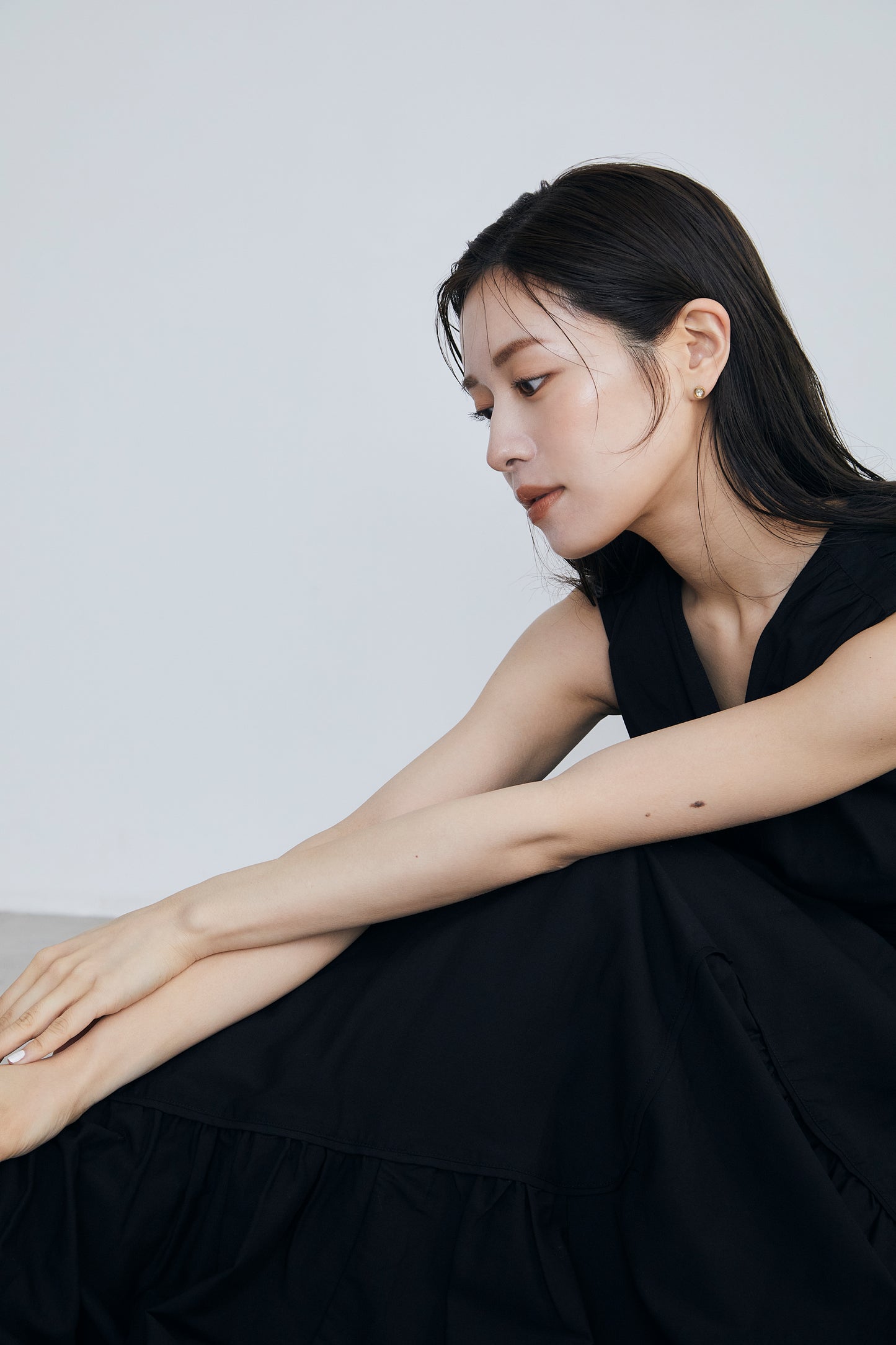 Irregular hem twist Dress