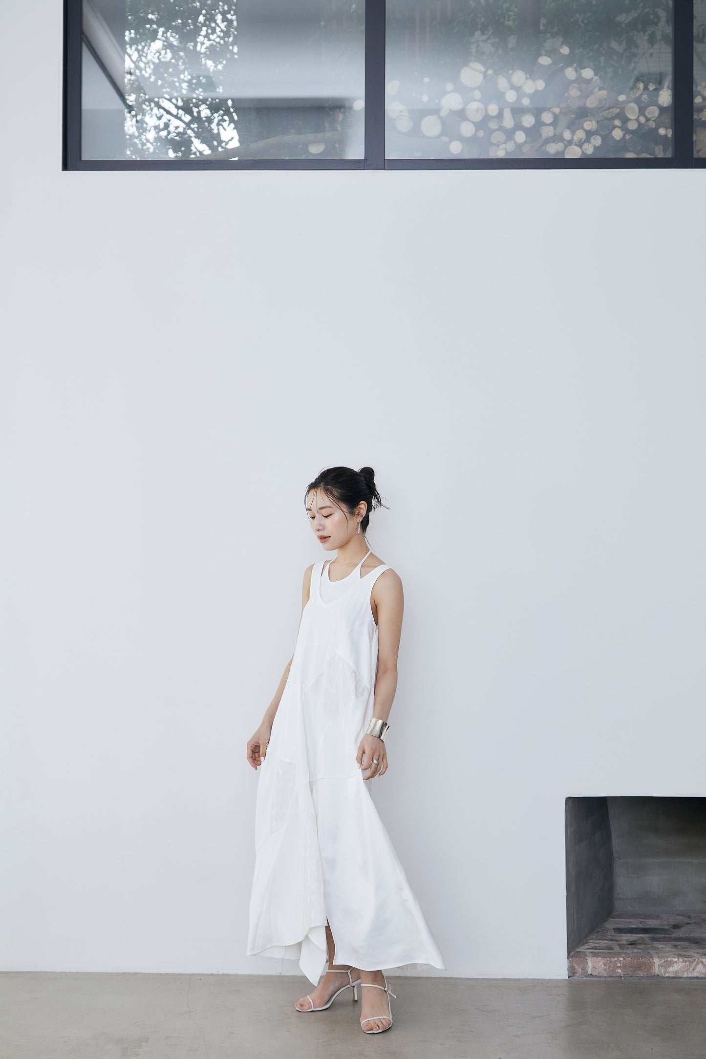 Layered blocking Dress