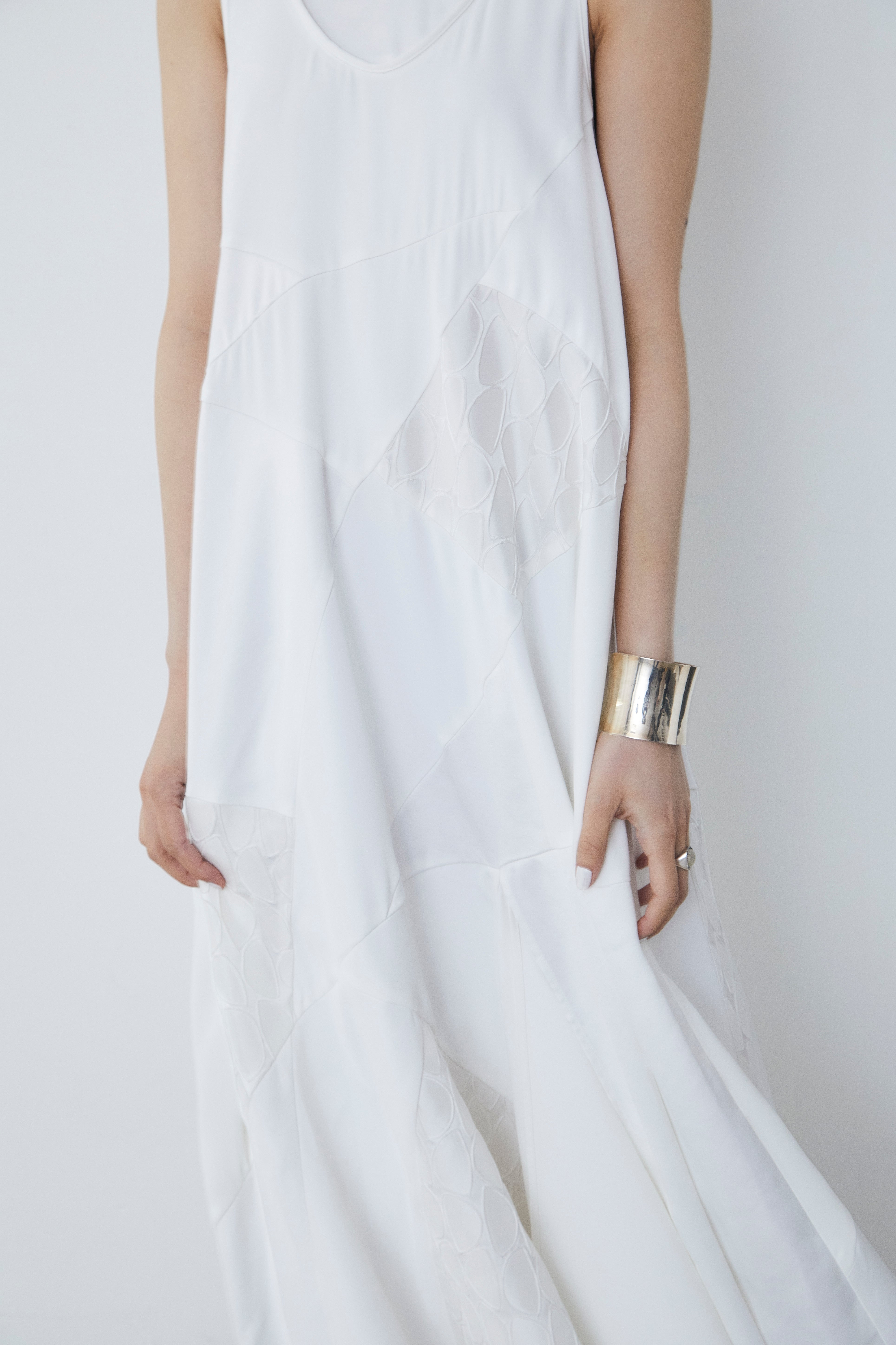 Layered blocking Dress