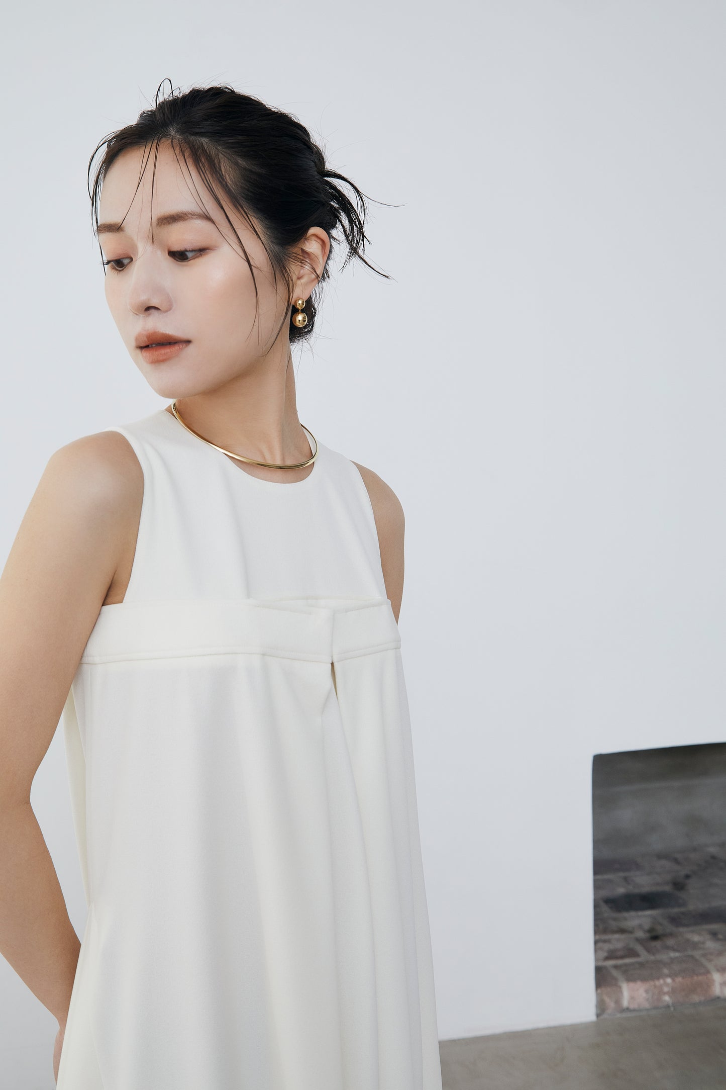 Front tuck flare Dress