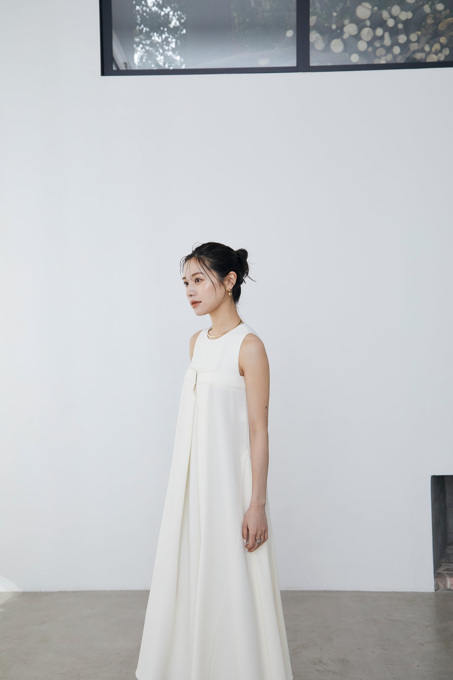 Front tuck flare Dress