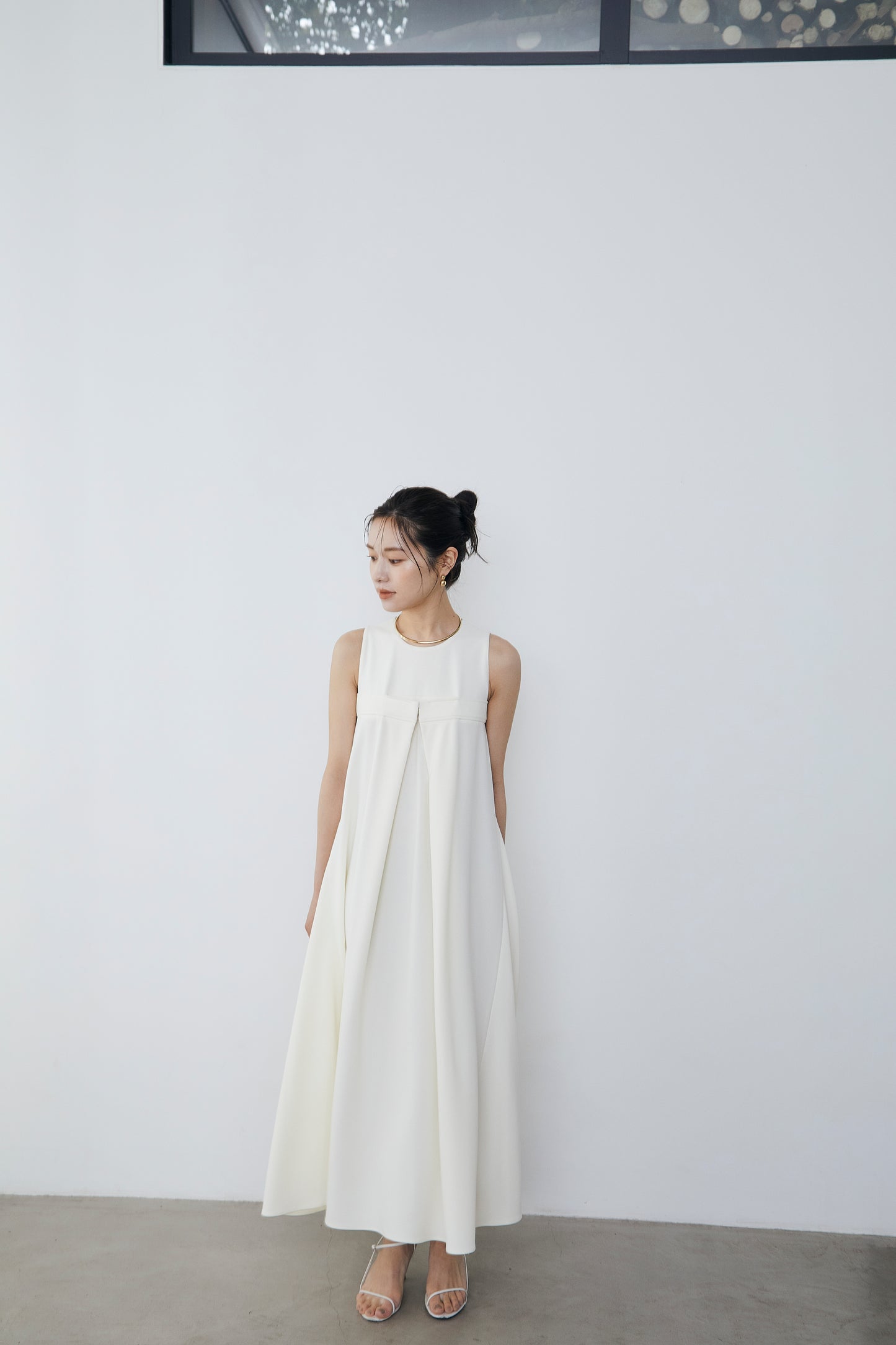 Front tuck flare Dress
