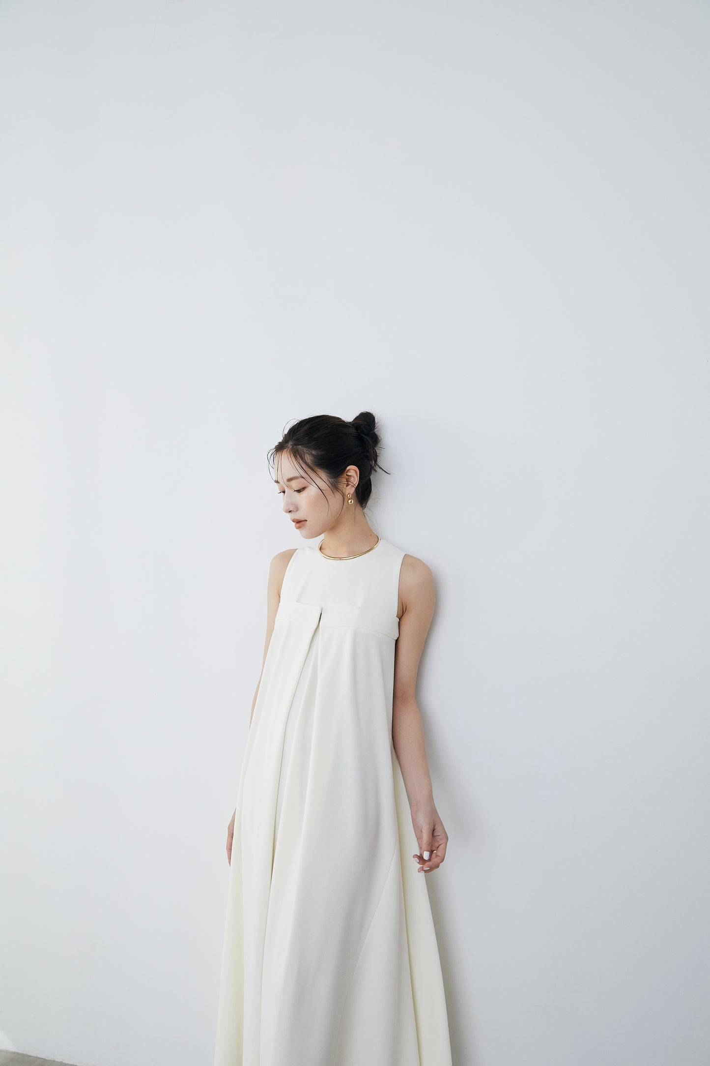 Front tuck flare Dress