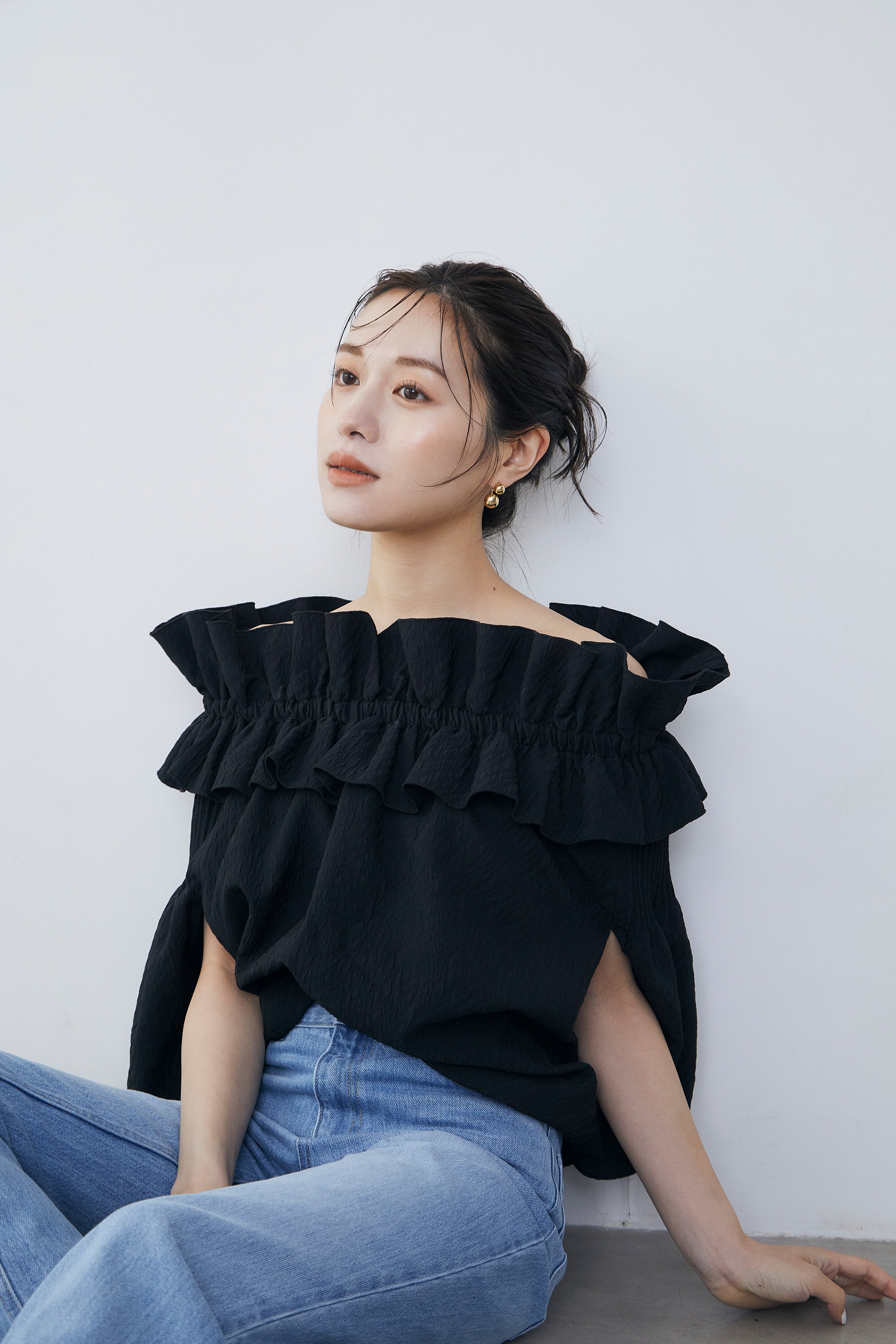 Raffle balloon cape Blouse
