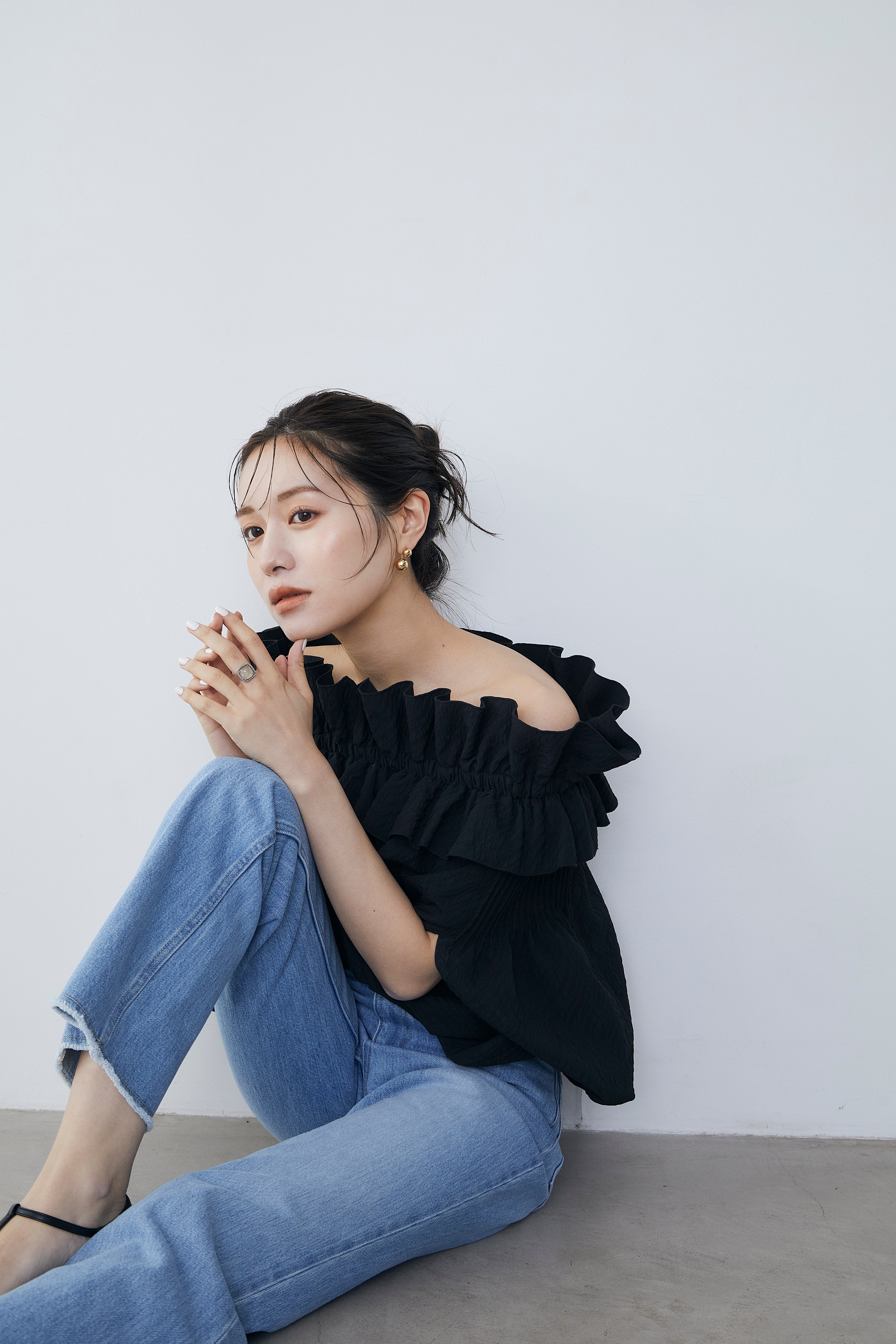 Raffle balloon cape Blouse