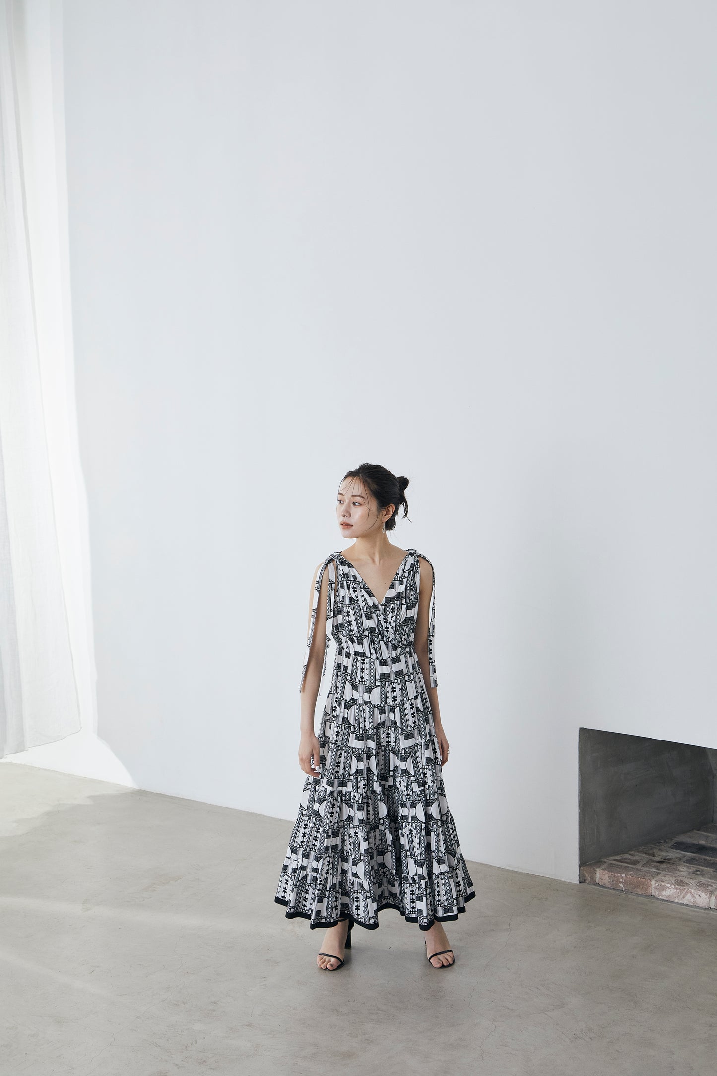 Geometric tiered Dress