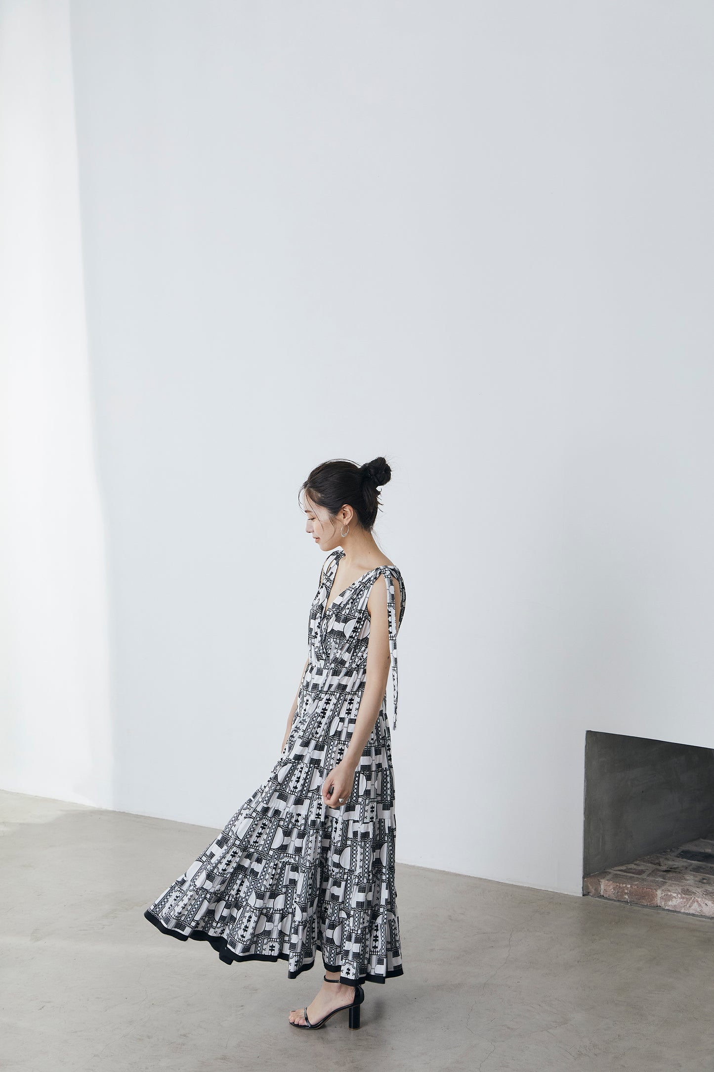 Geometric tiered Dress