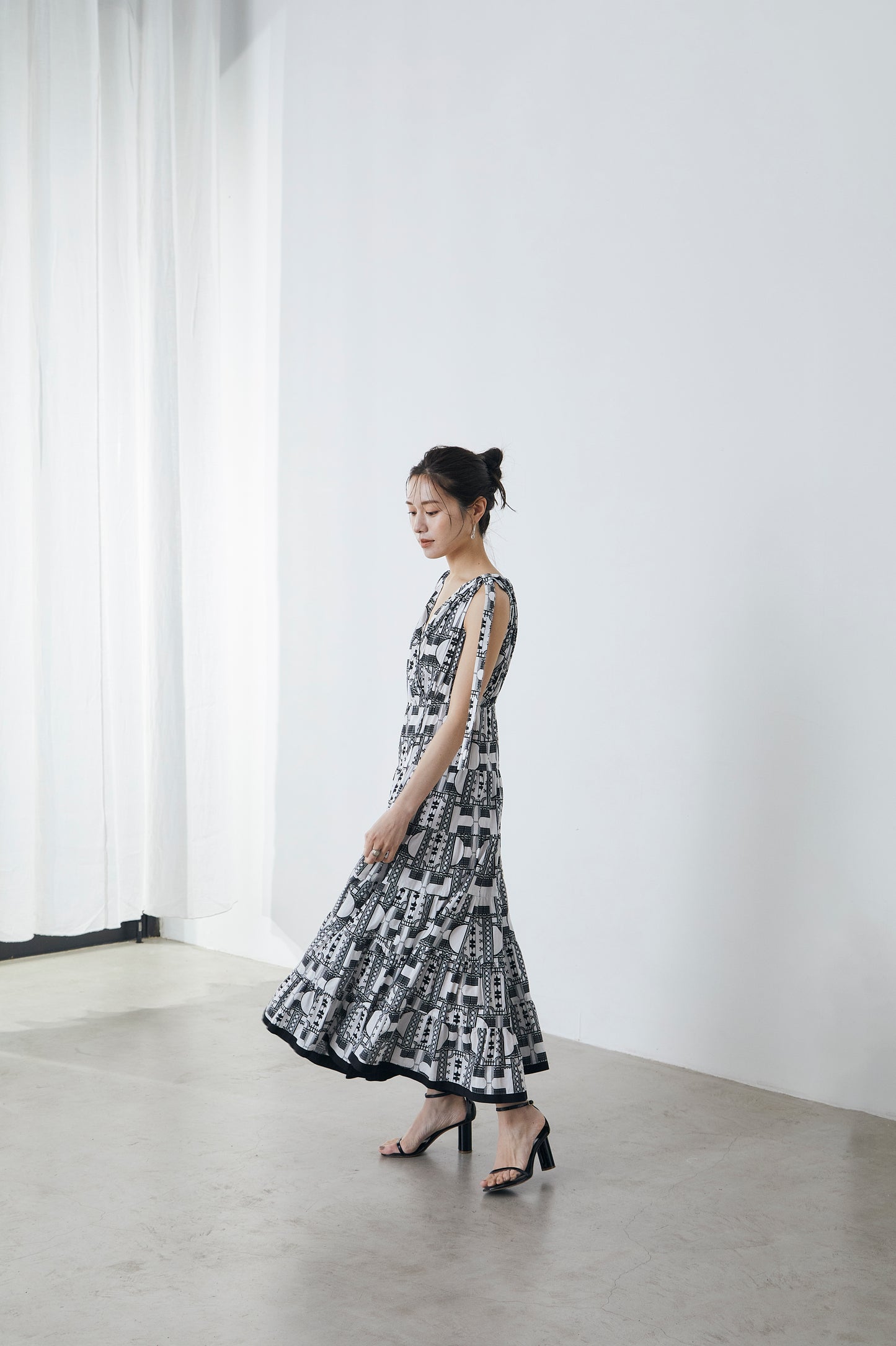 Geometric tiered Dress