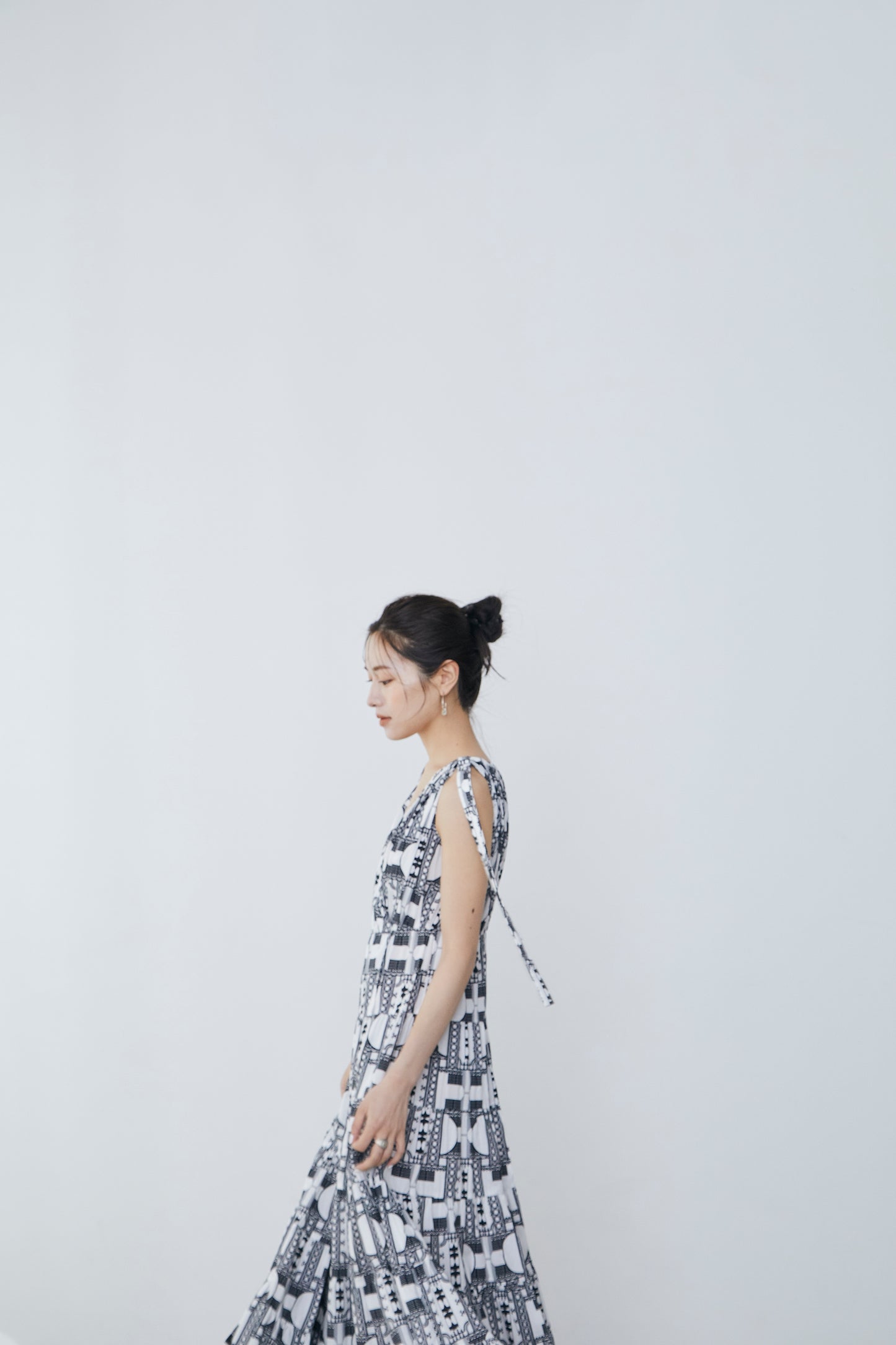 Geometric tiered Dress