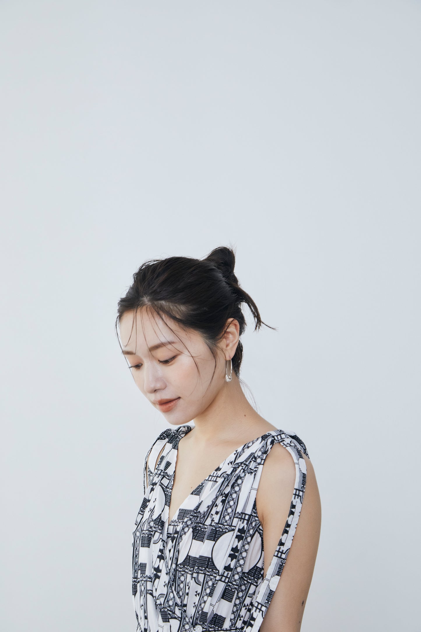 Geometric tiered Dress