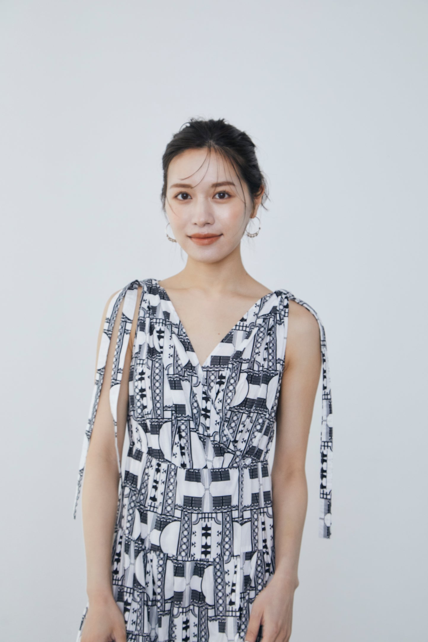 Geometric tiered Dress