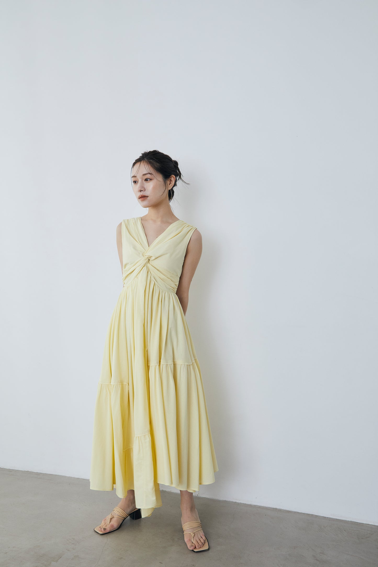 Irregular hem twist Dress