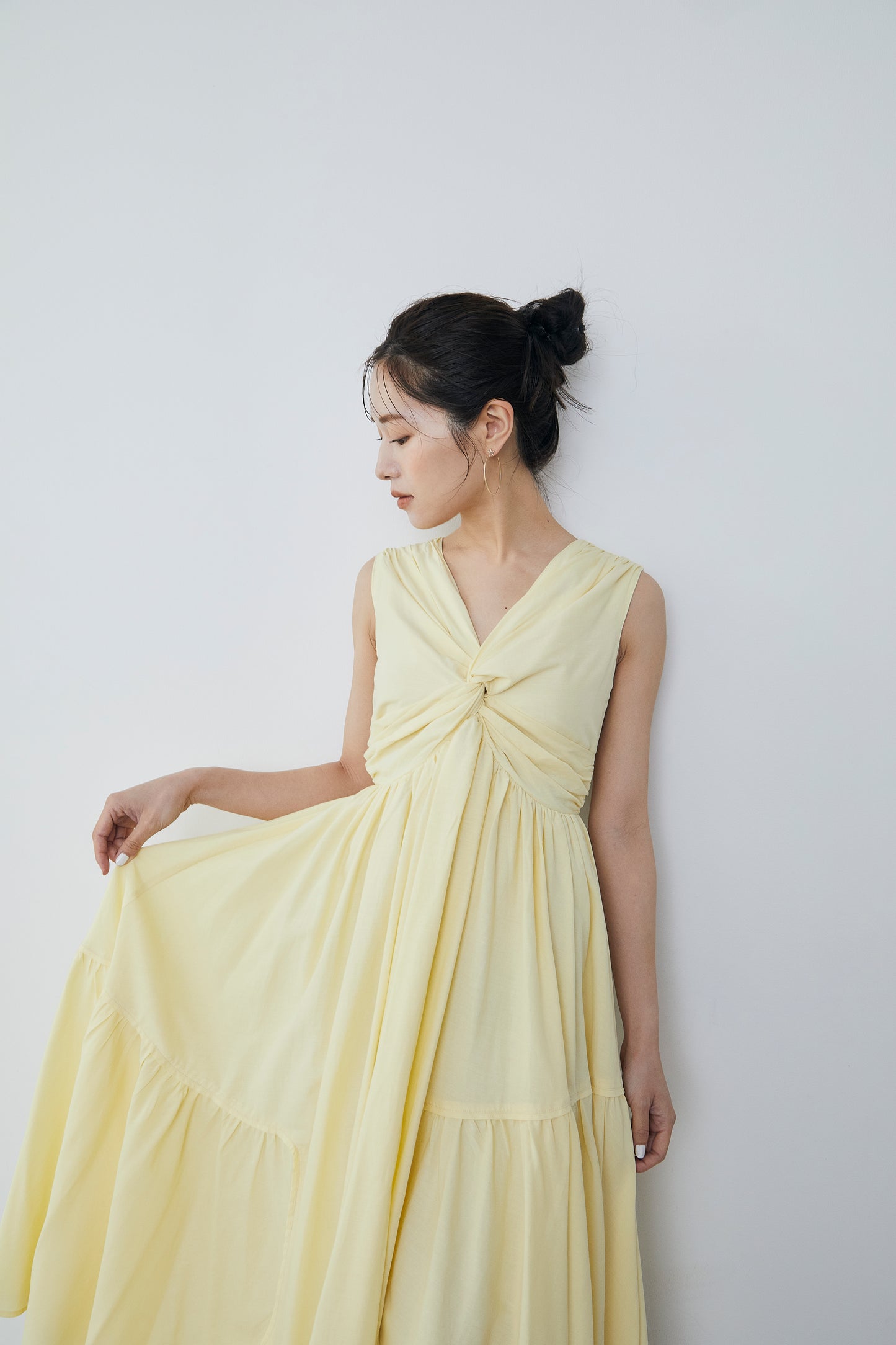 Irregular hem twist Dress