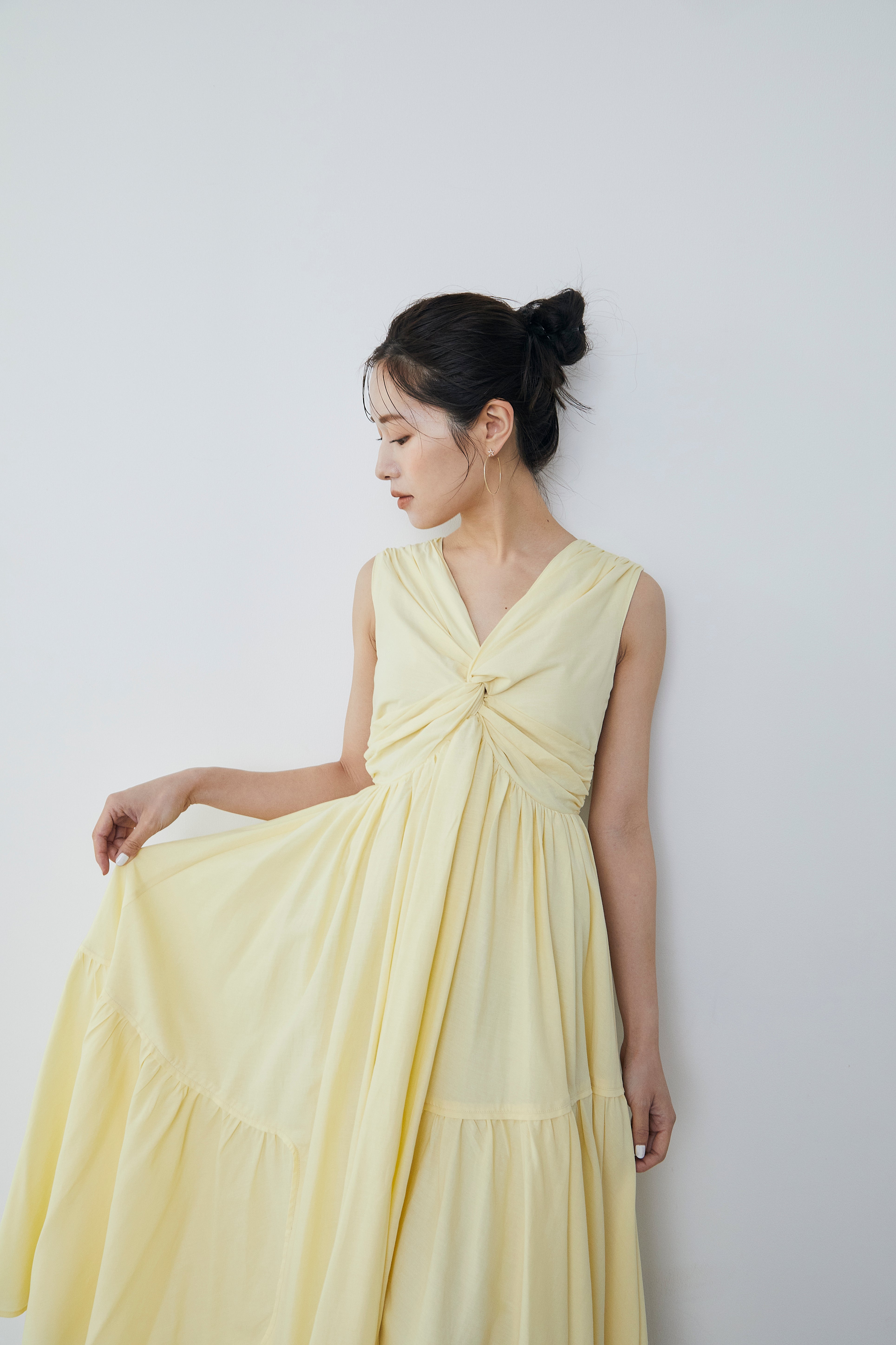 Irregular hem twist Dress