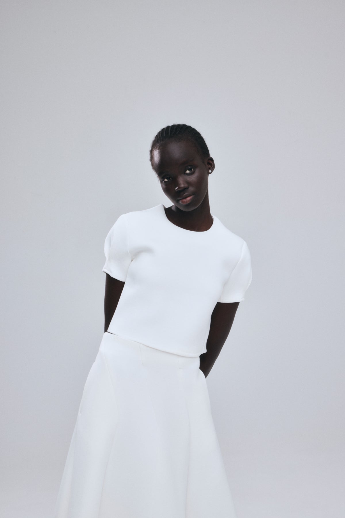 Double Knit Cropped Pullover
