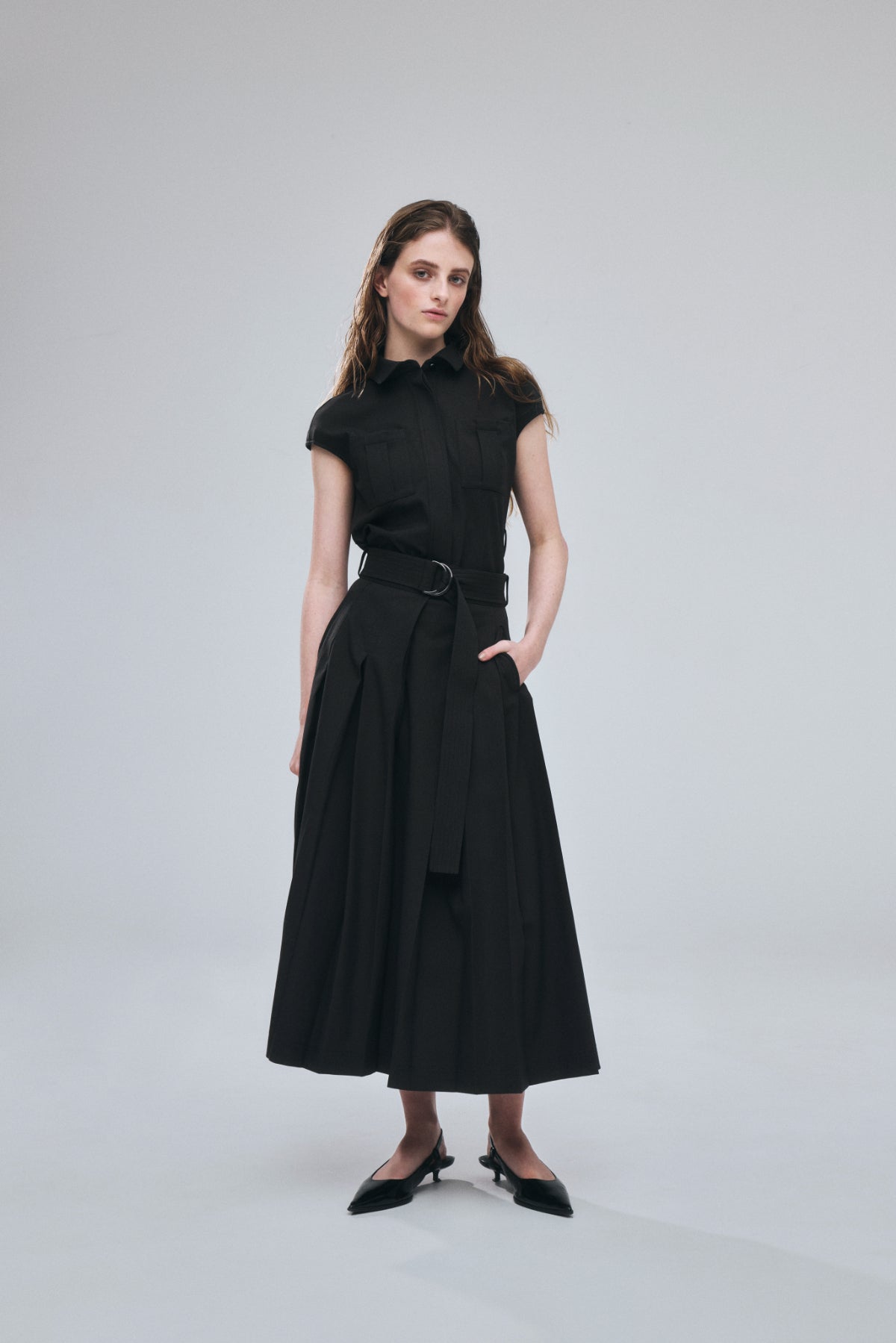 Wide Pleats Skirt