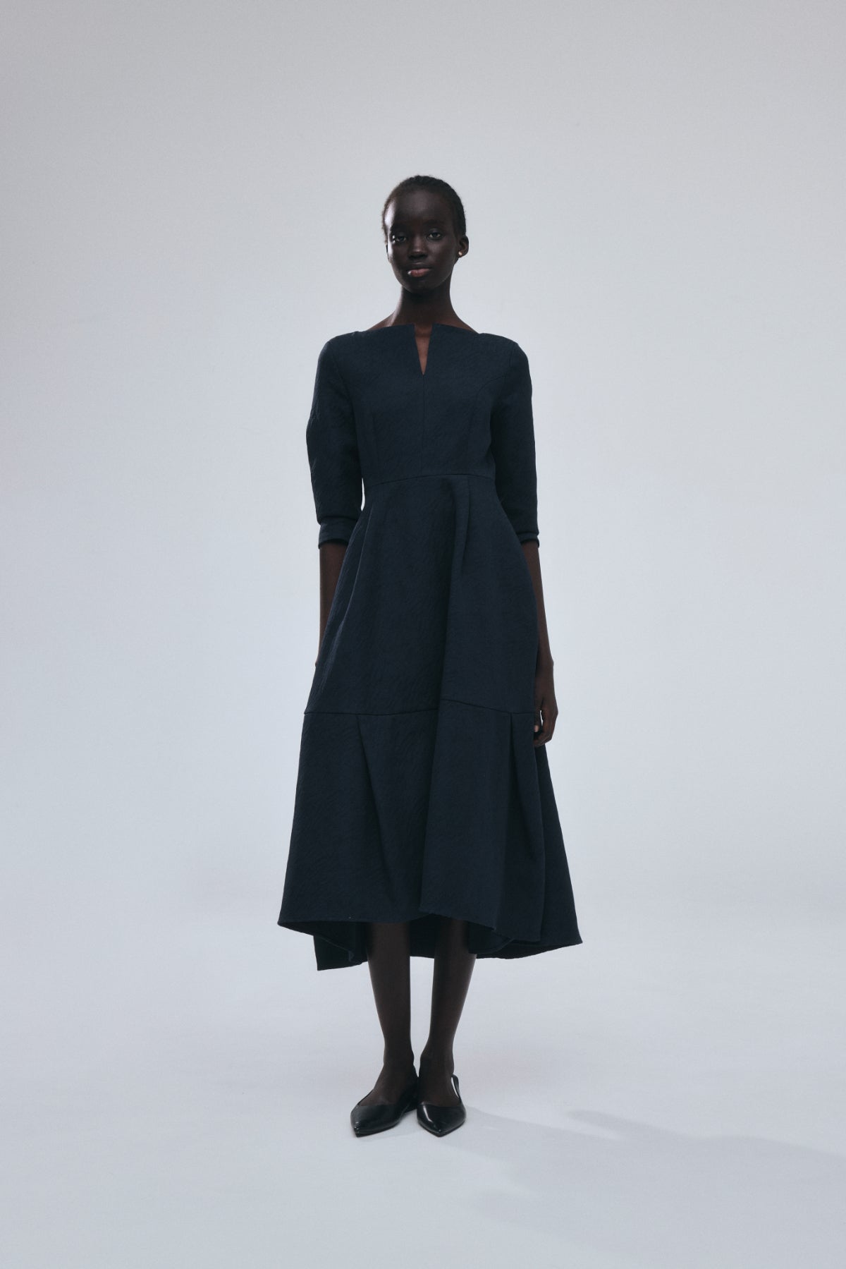 Keyneck Jacquard Dress