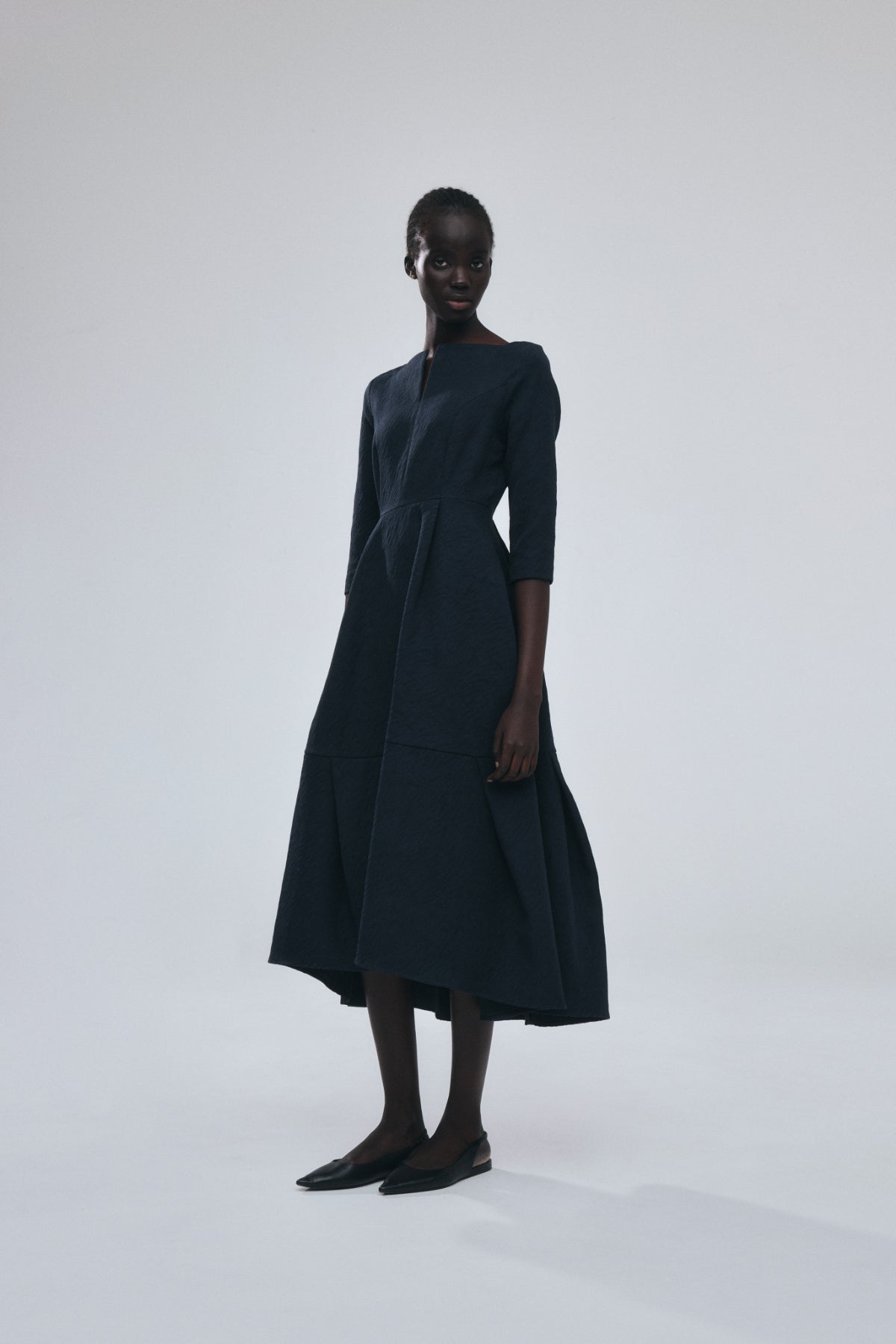 Keyneck Jacquard Dress