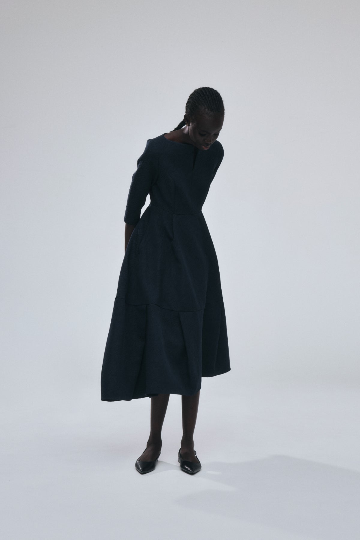 Keyneck Jacquard Dress