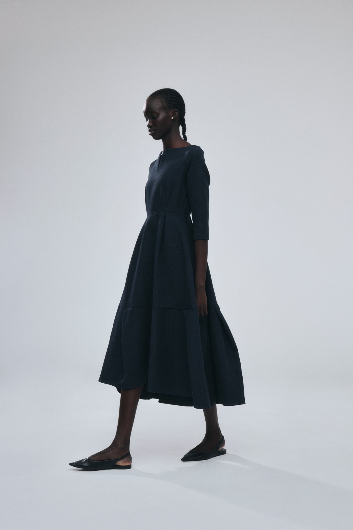 Keyneck Jacquard Dress