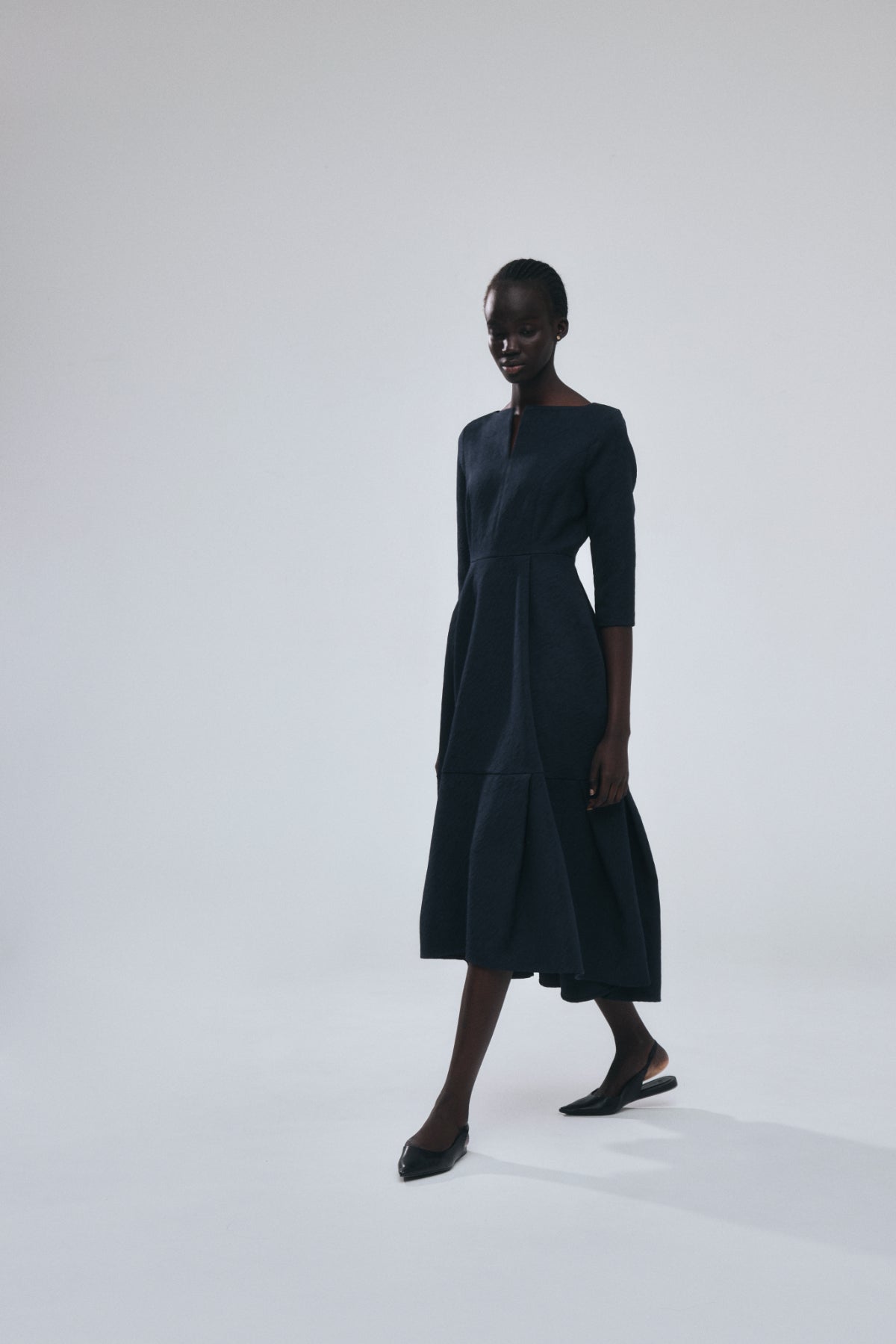 Keyneck Jacquard Dress
