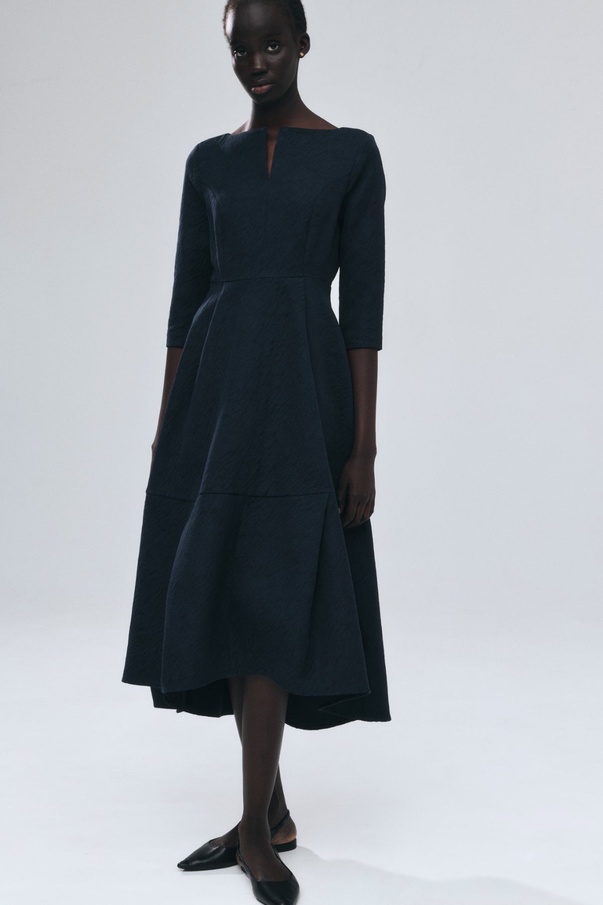 Keyneck Jacquard Dress