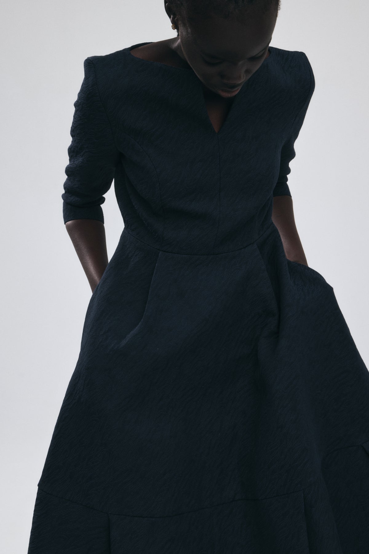 Keyneck Jacquard Dress