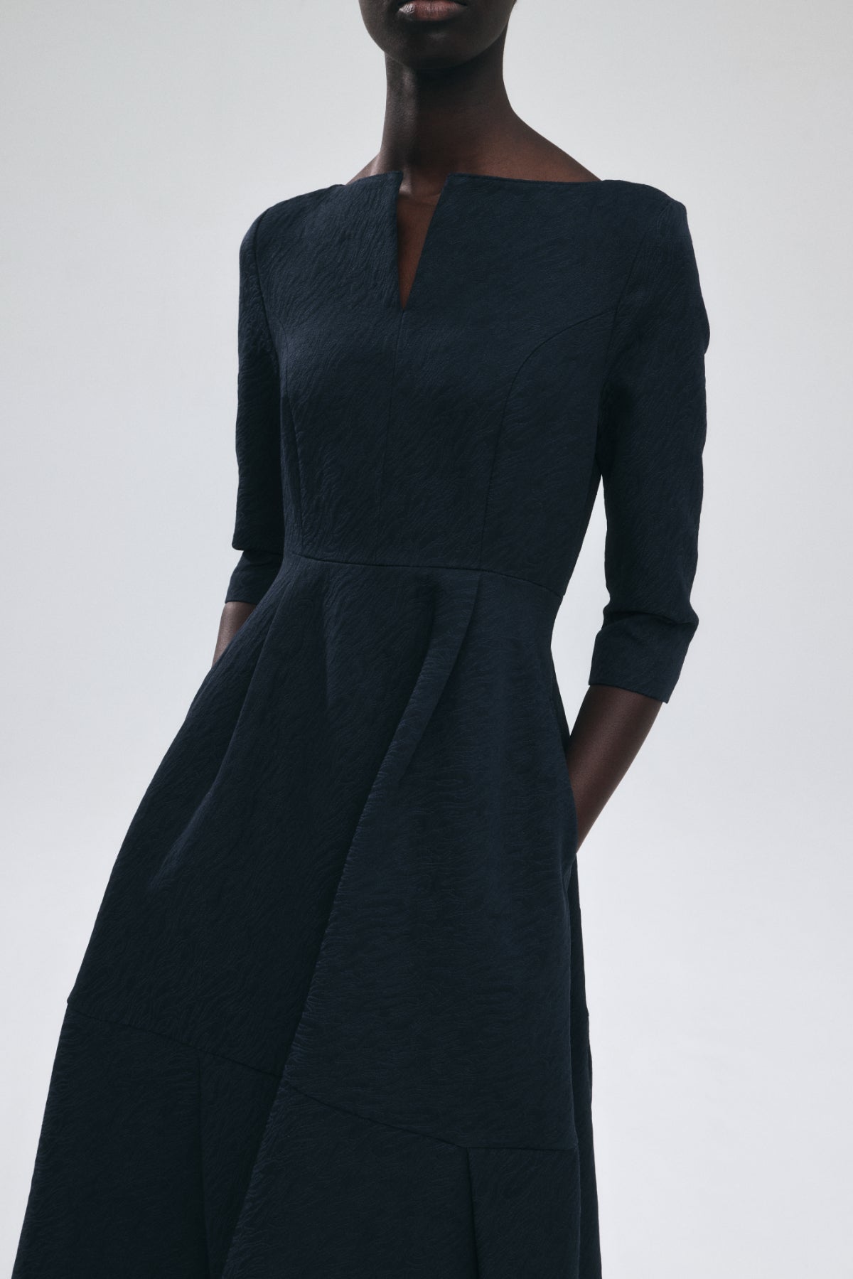 Keyneck Jacquard Dress