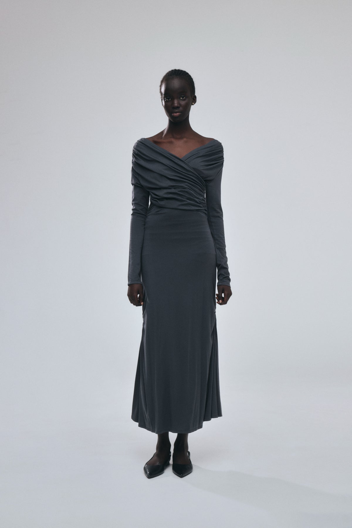 Cache-coeur Drape Jersey Dress