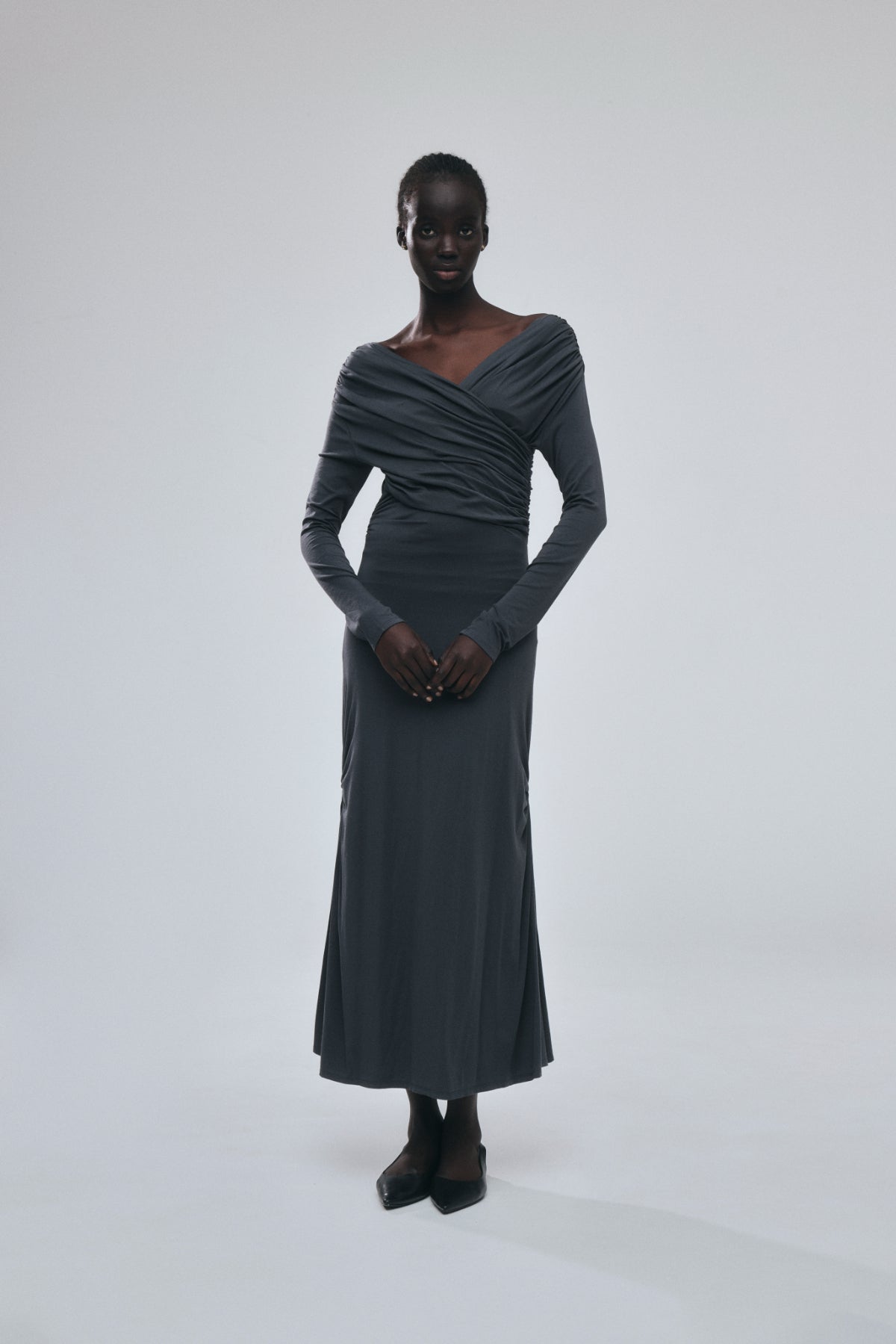 Cache-coeur Drape Jersey Dress