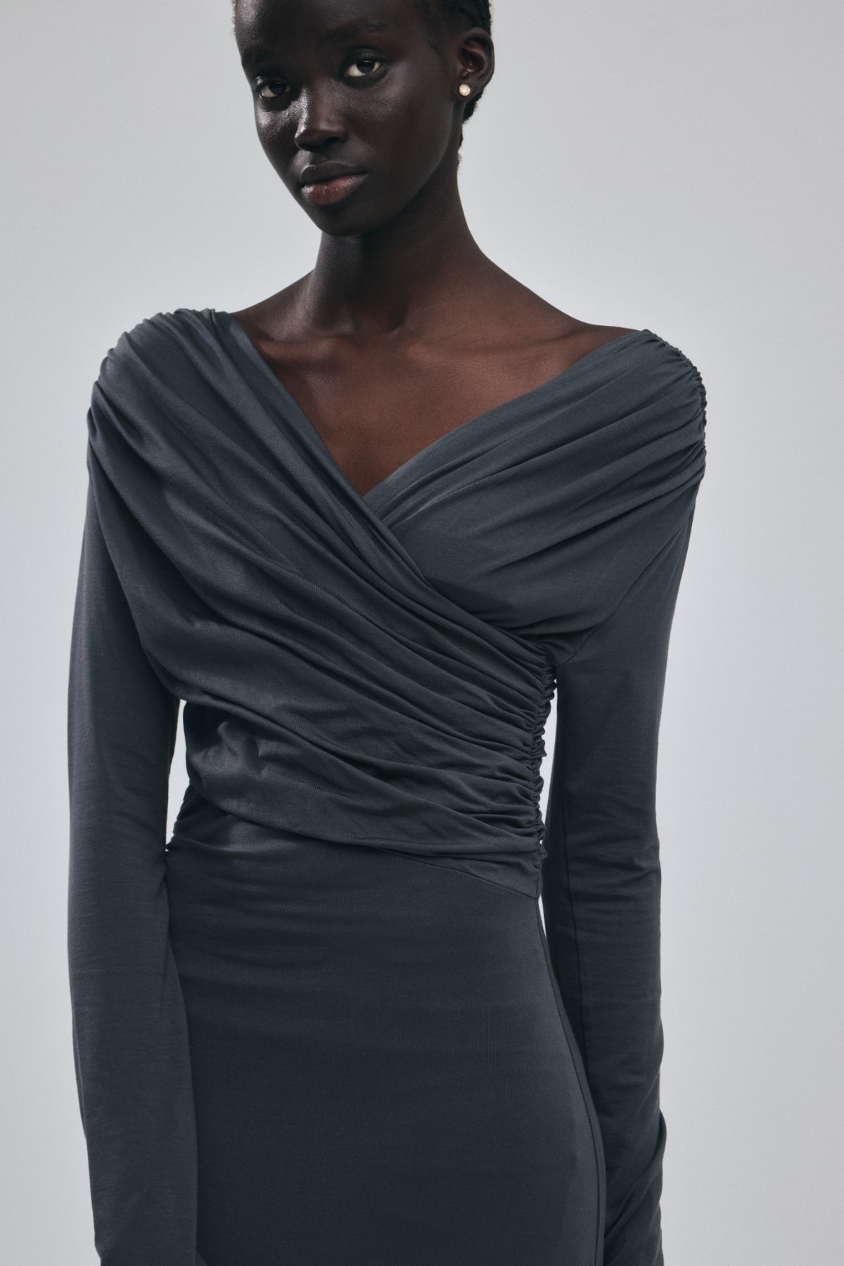 Cache-coeur Drape Jersey Dress