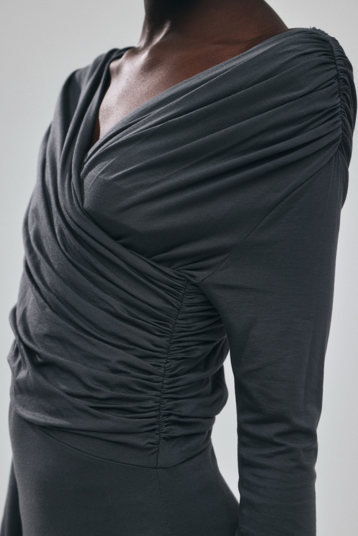 Cache-coeur Drape Jersey Dress