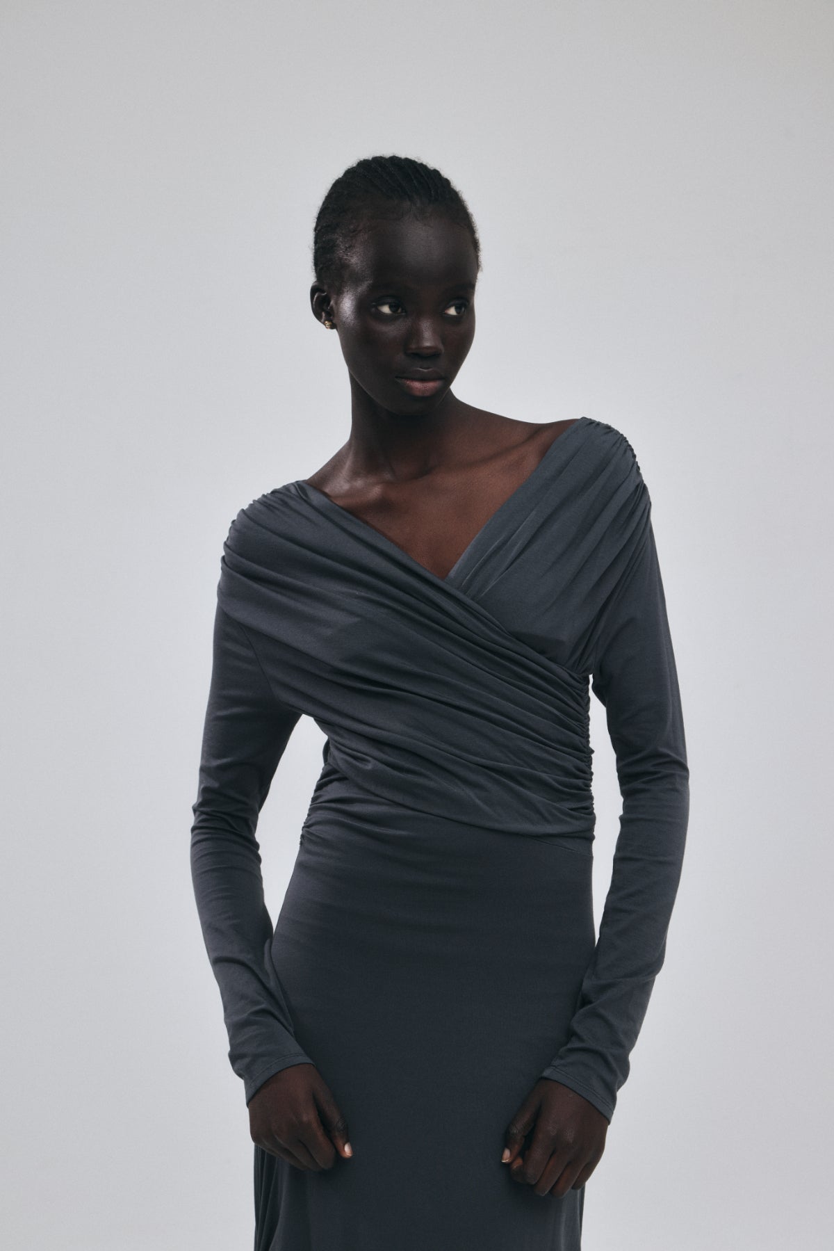 Cache-coeur Drape Jersey Dress