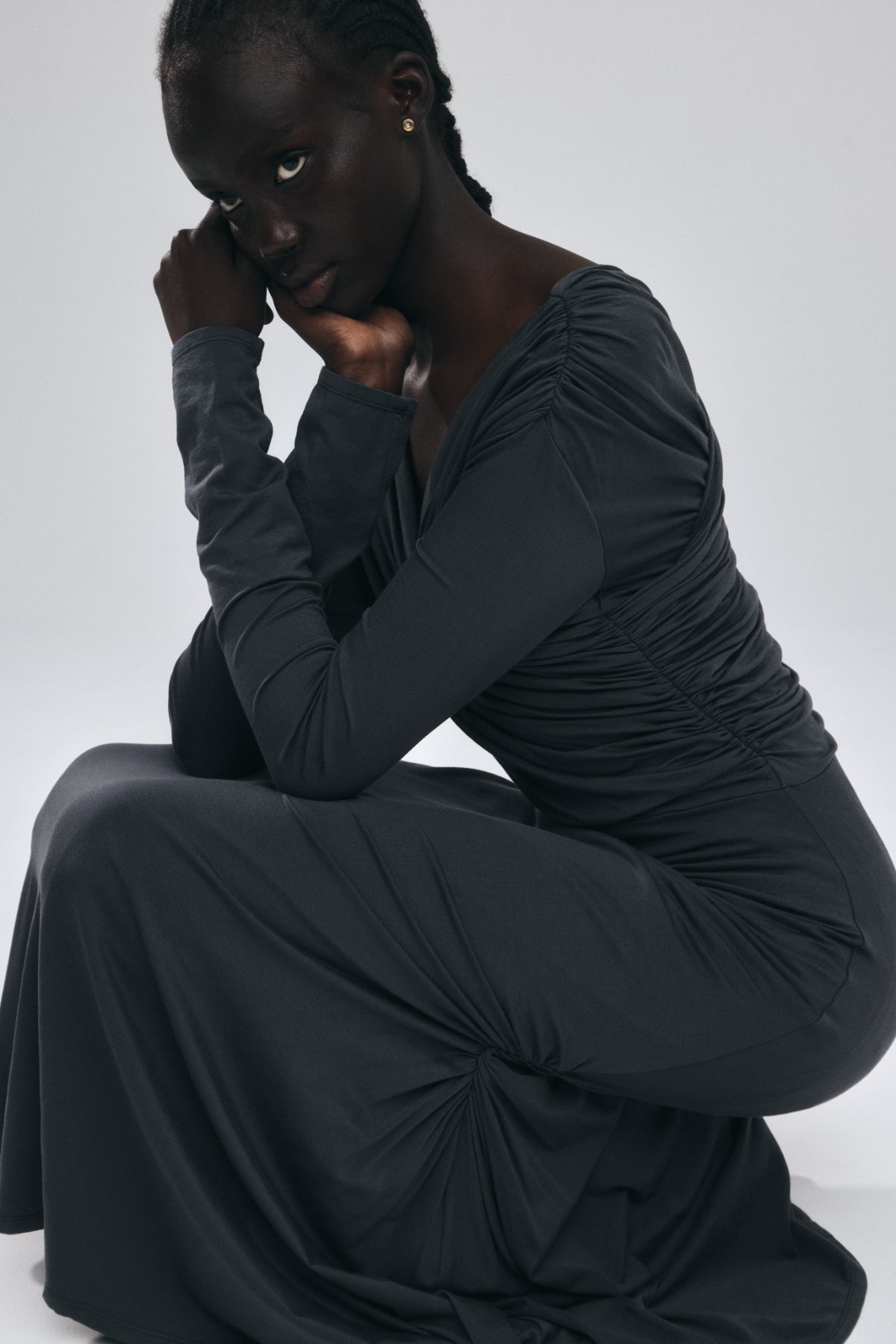 Cache-coeur Drape Jersey Dress
