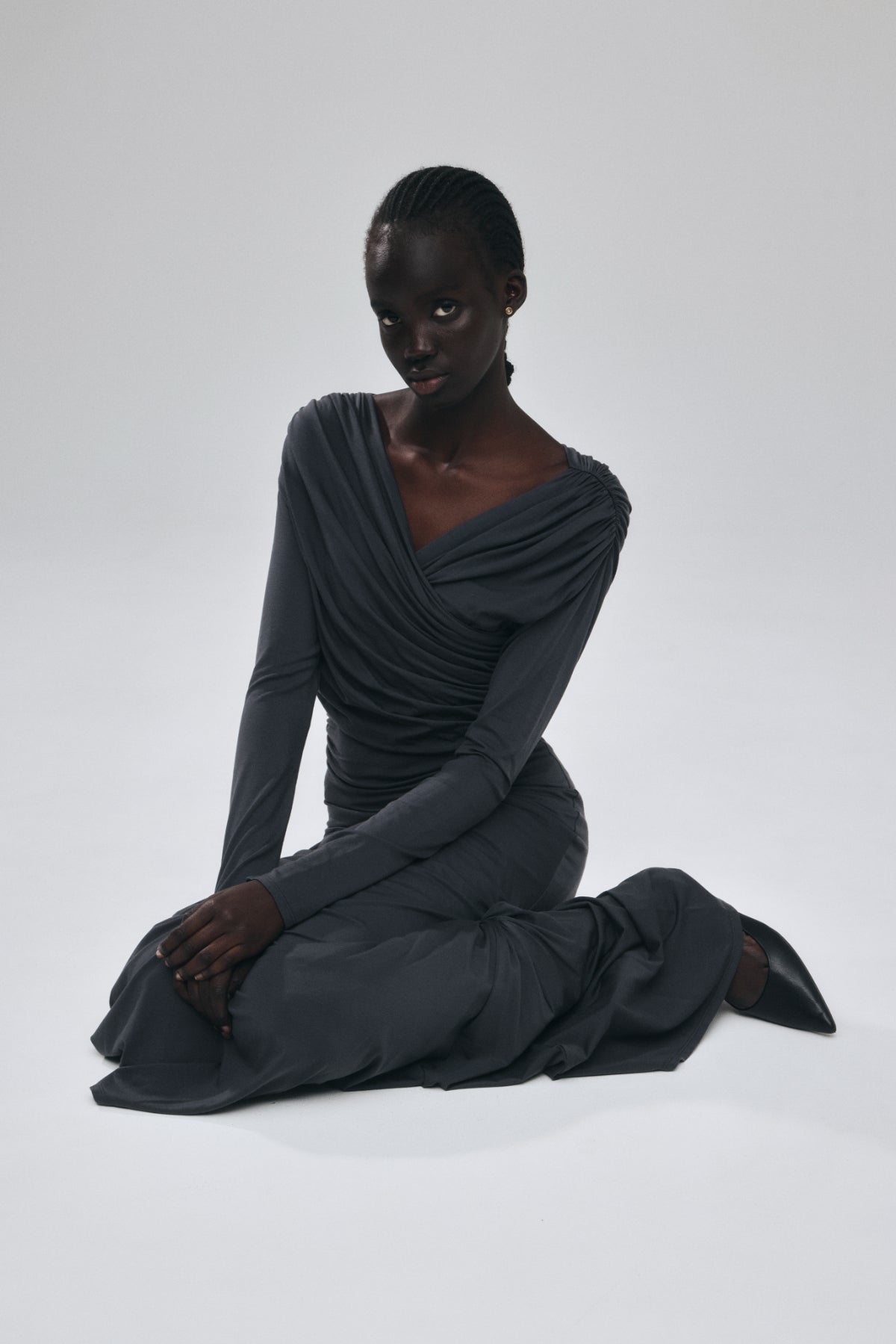 Cache-coeur Drape Jersey Dress