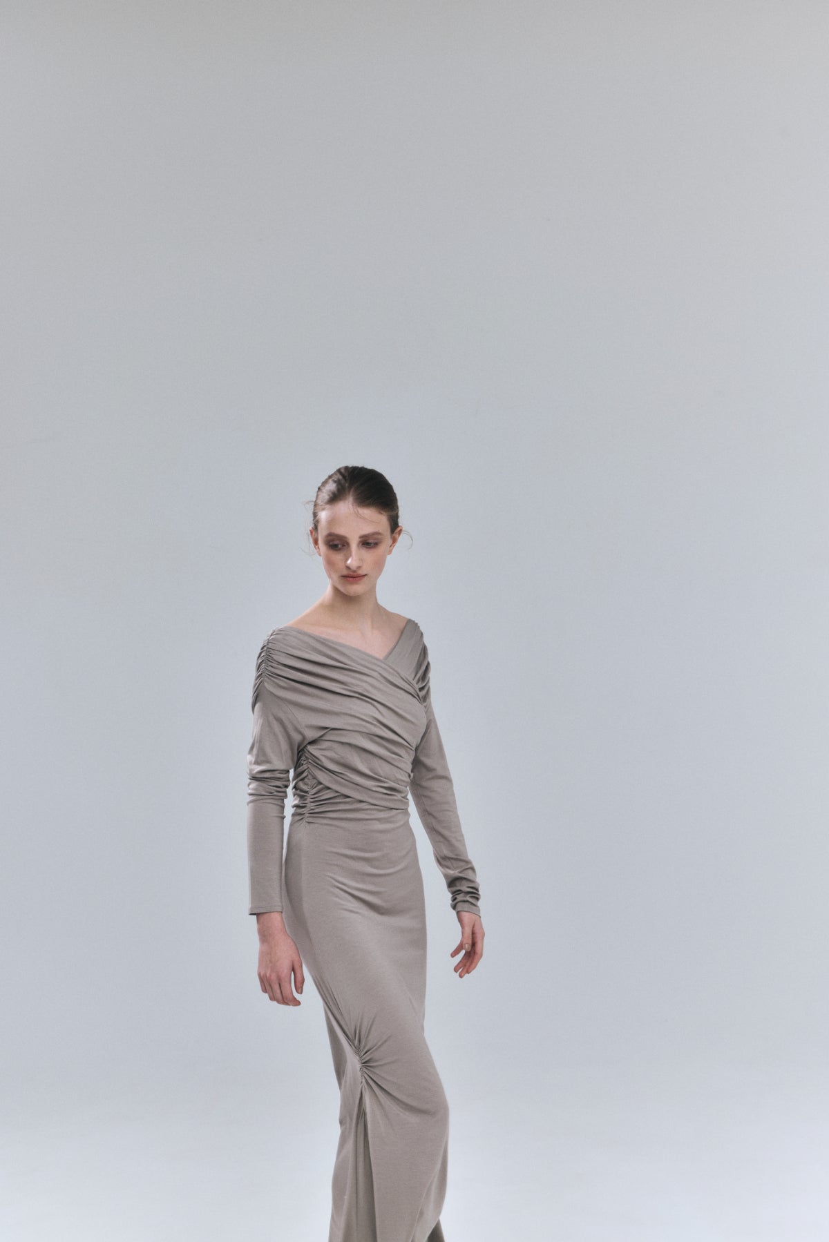 Cache-coeur Drape Jersey Dress