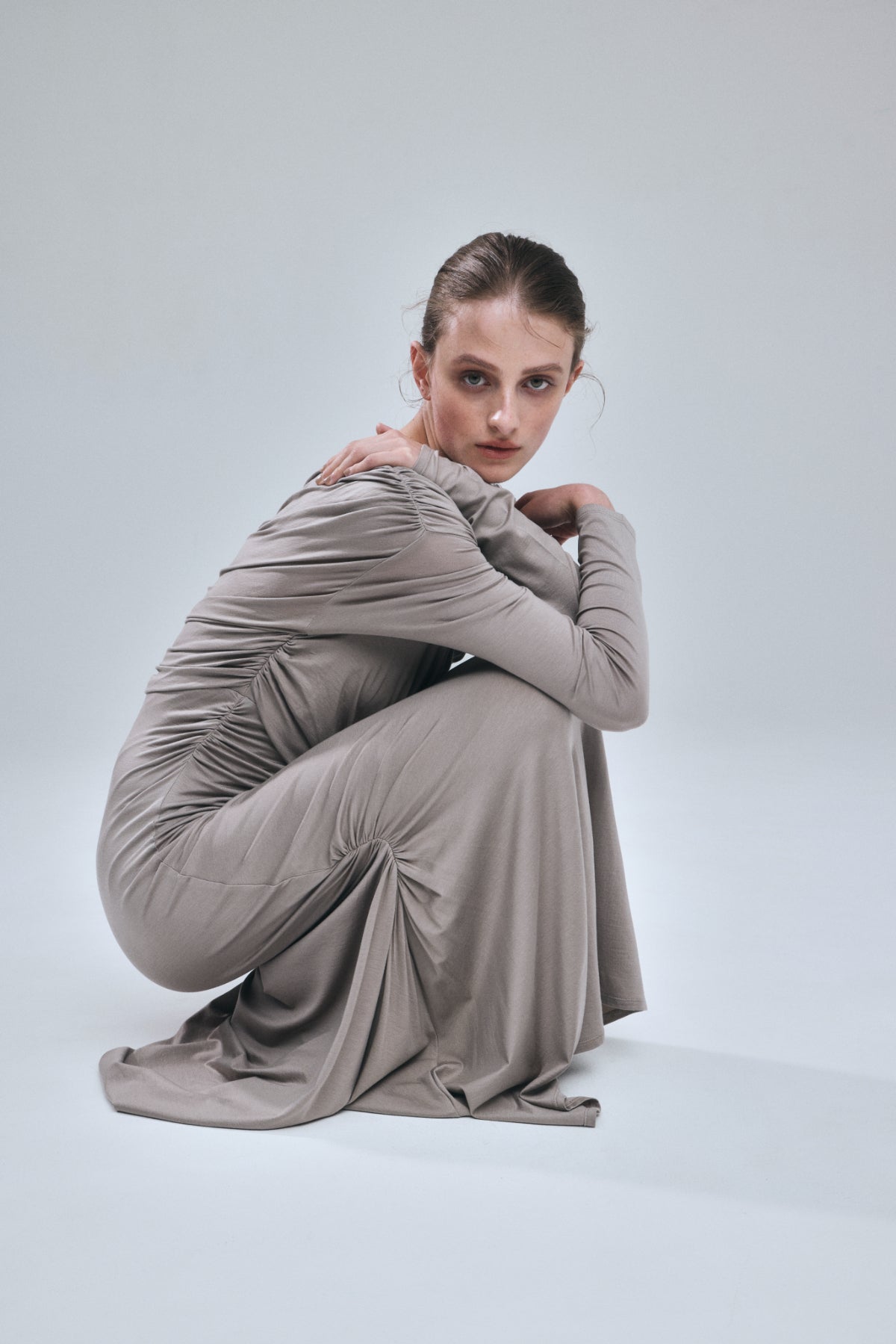 Cache-coeur Drape Jersey Dress