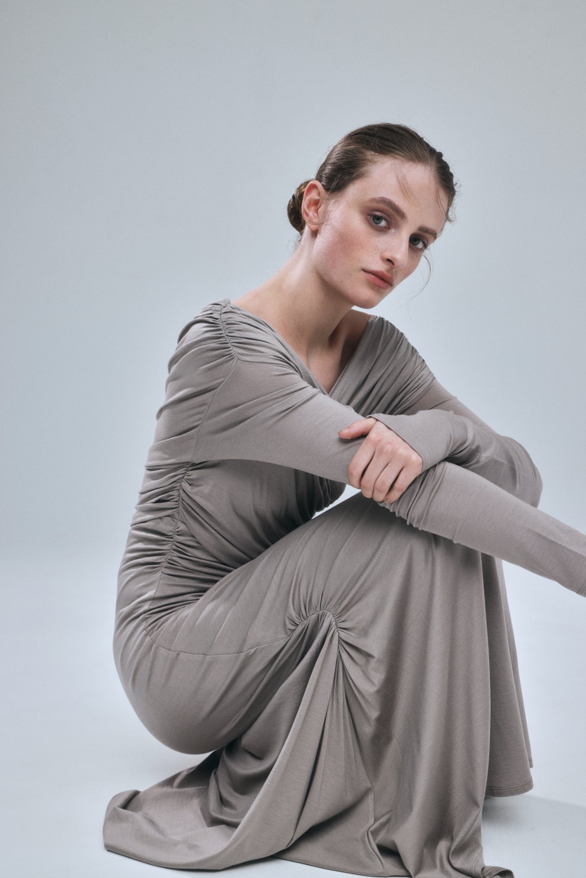 Cache-coeur Drape Jersey Dress